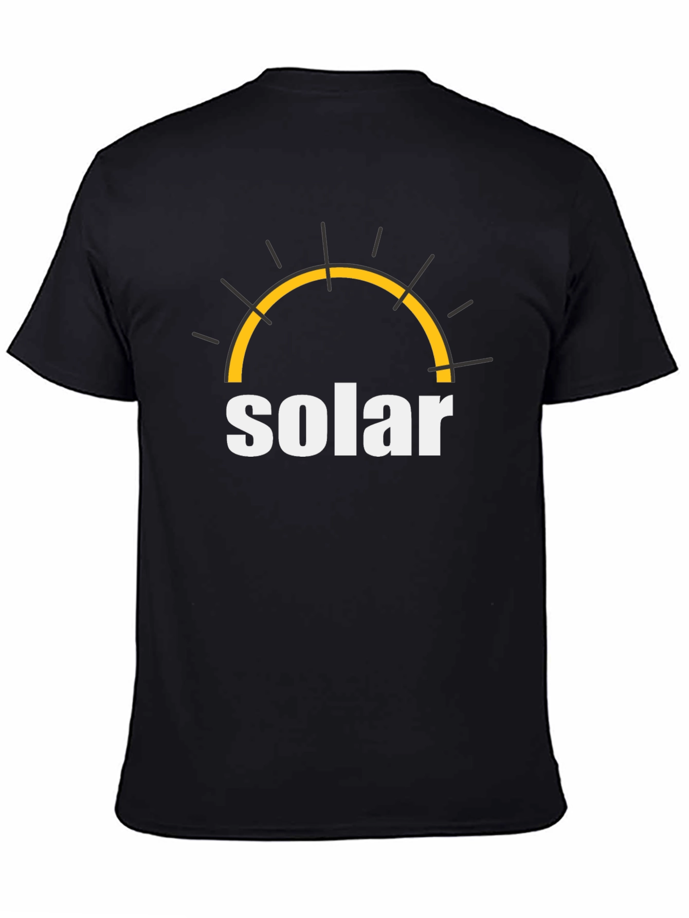 Solar Energy T-Shirt - Black Cotton Graphic Tee