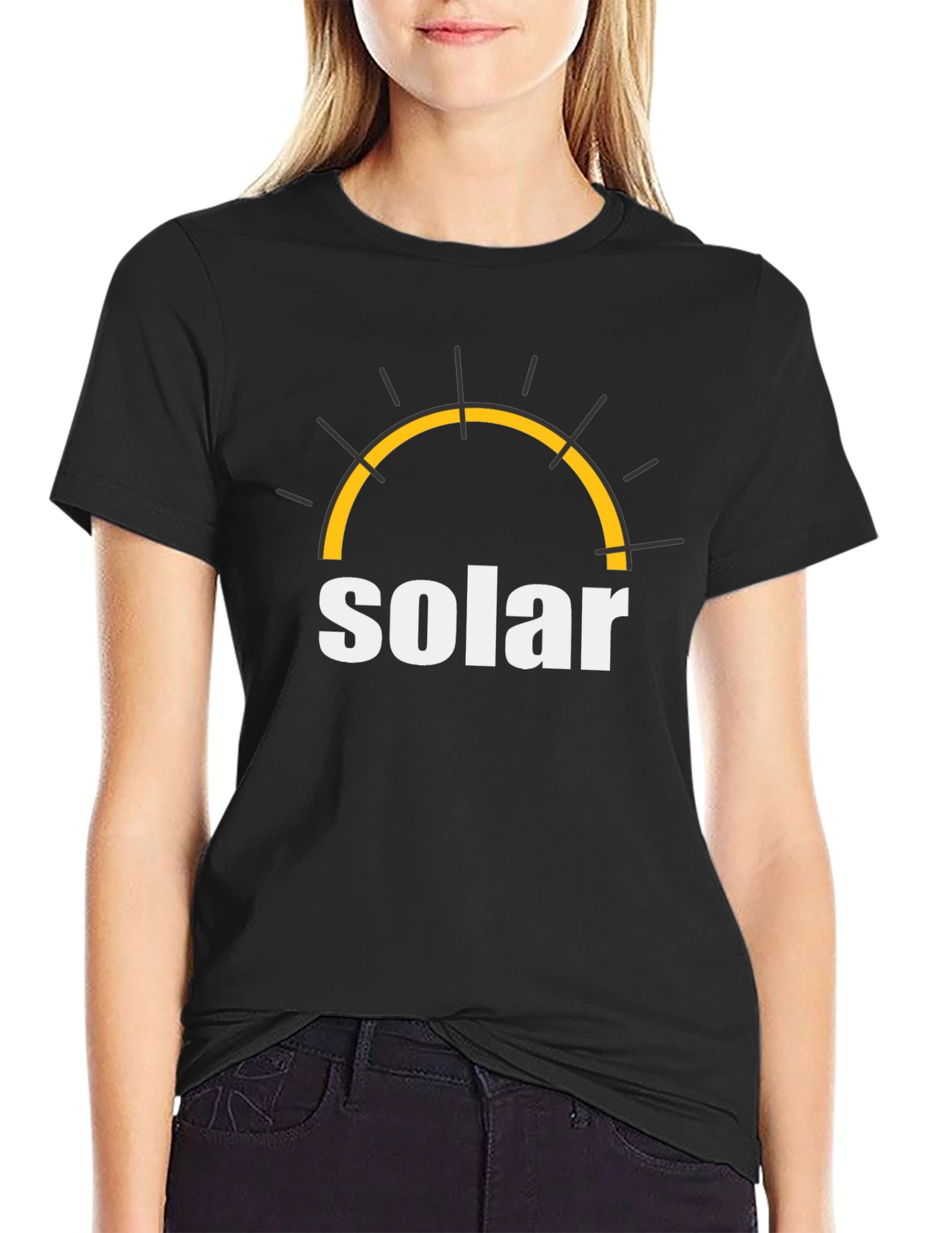Solar Energy T-Shirt - Black Cotton Graphic Tee