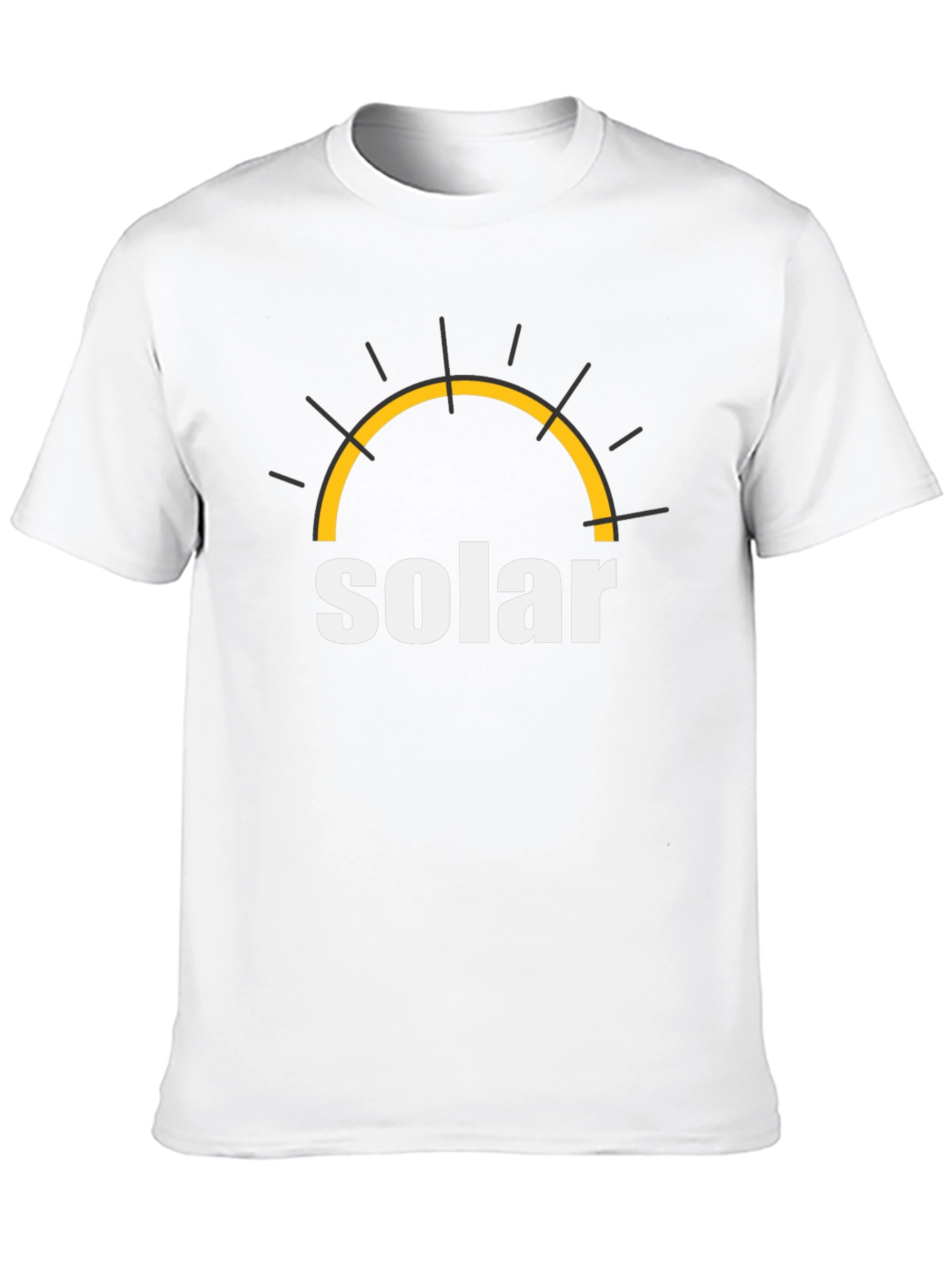 Solar Energy T-Shirt - Black Cotton Graphic Tee