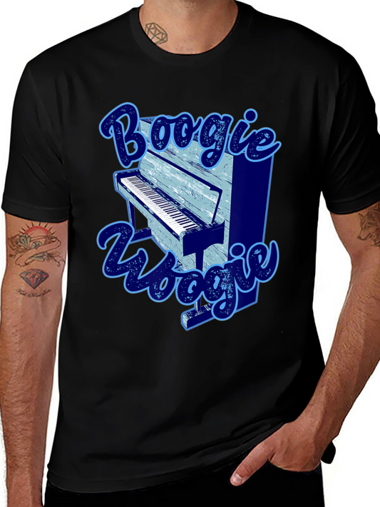 Boogie Woogie Piano Graphic T-Shirt