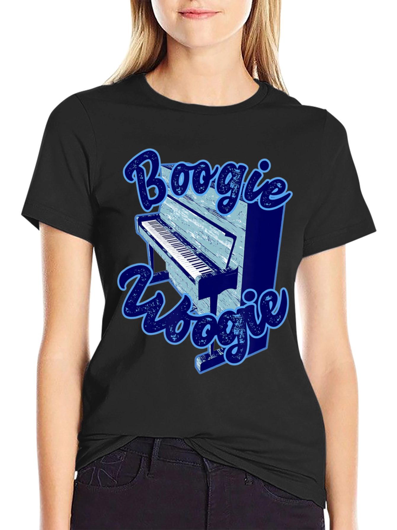 Boogie Woogie Piano Graphic T-Shirt