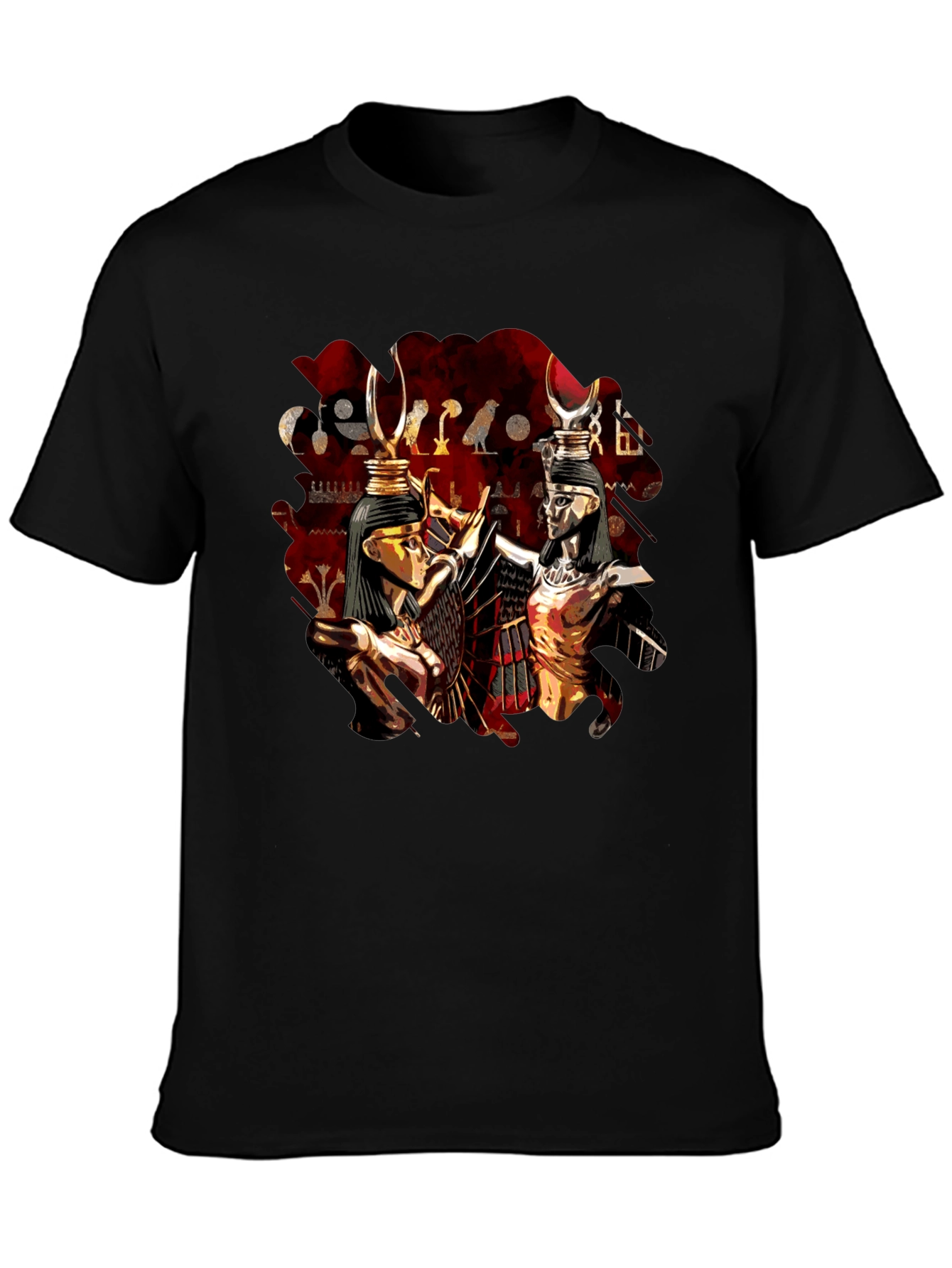 Egyptian Gods Graphic Print T-Shirt