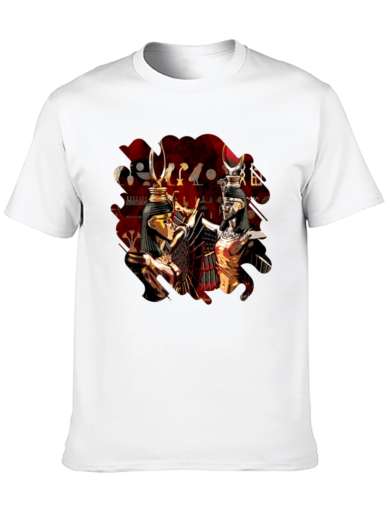 Egyptian Gods Graphic Print T-Shirt