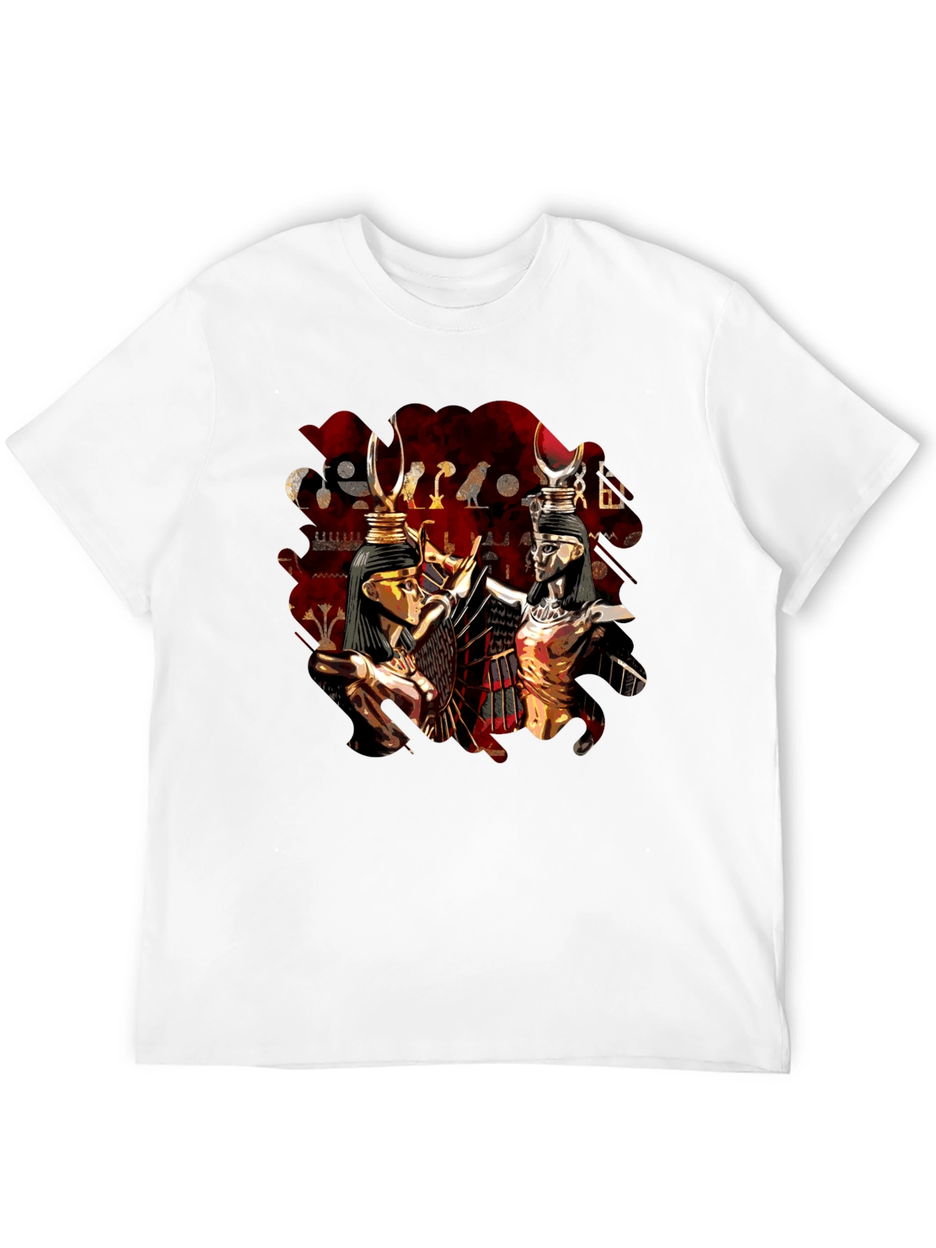 Egyptian Gods Graphic Print T-Shirt