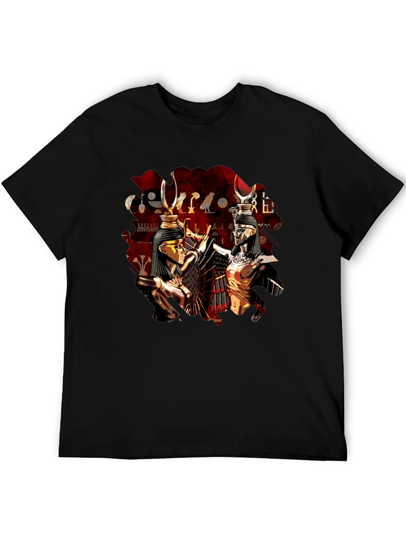 Egyptian Gods Graphic Print T-Shirt