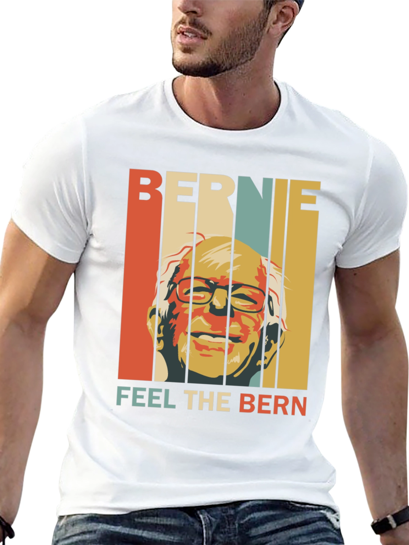 Bernie Feel the Bern Retro T-Shirt