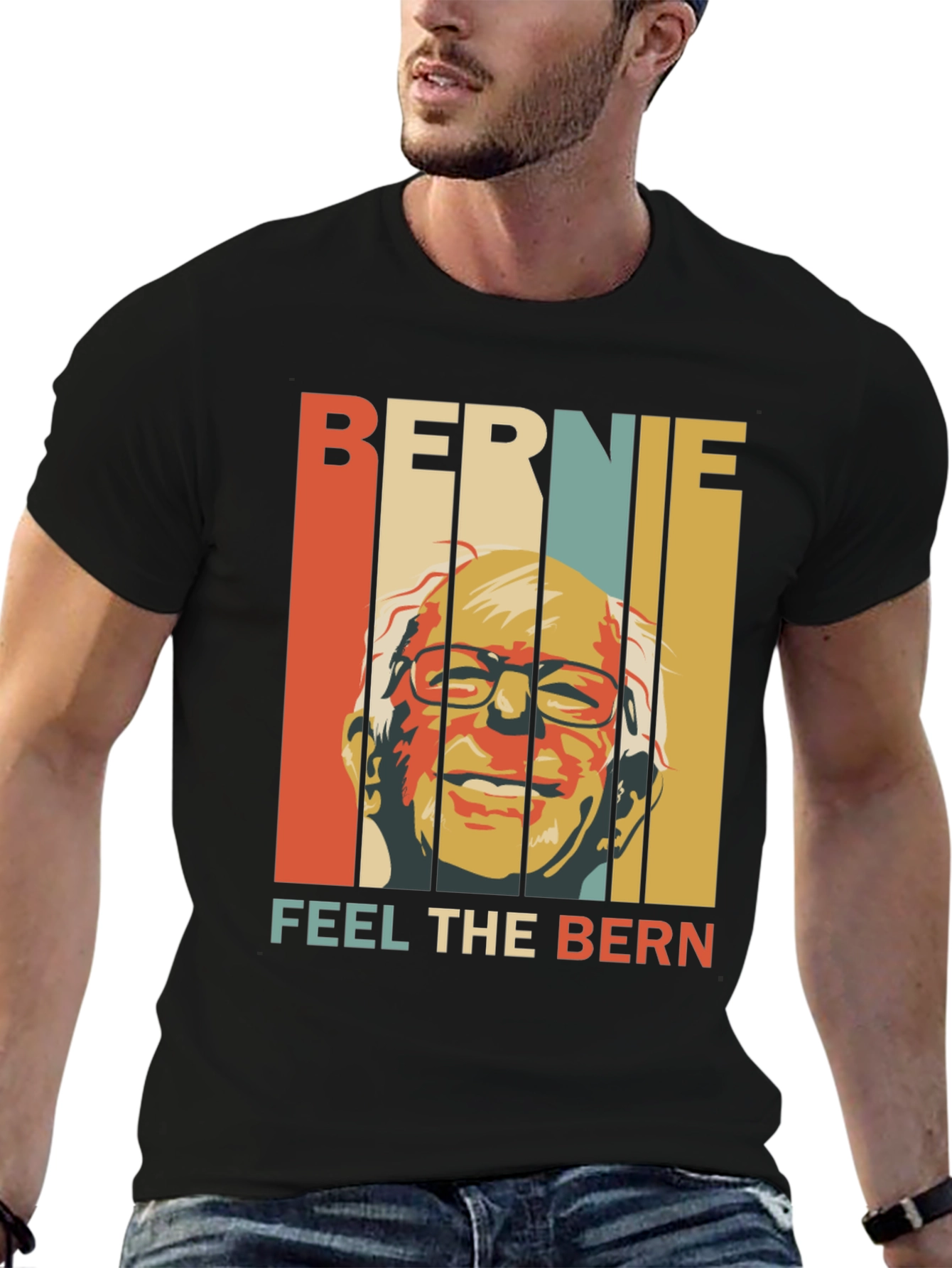 Bernie Feel the Bern Retro T-Shirt