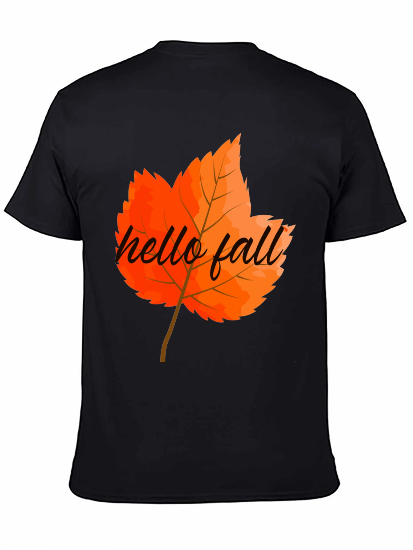 Hello Fall Graphic Tee - Autumn Leaf T-Shirt