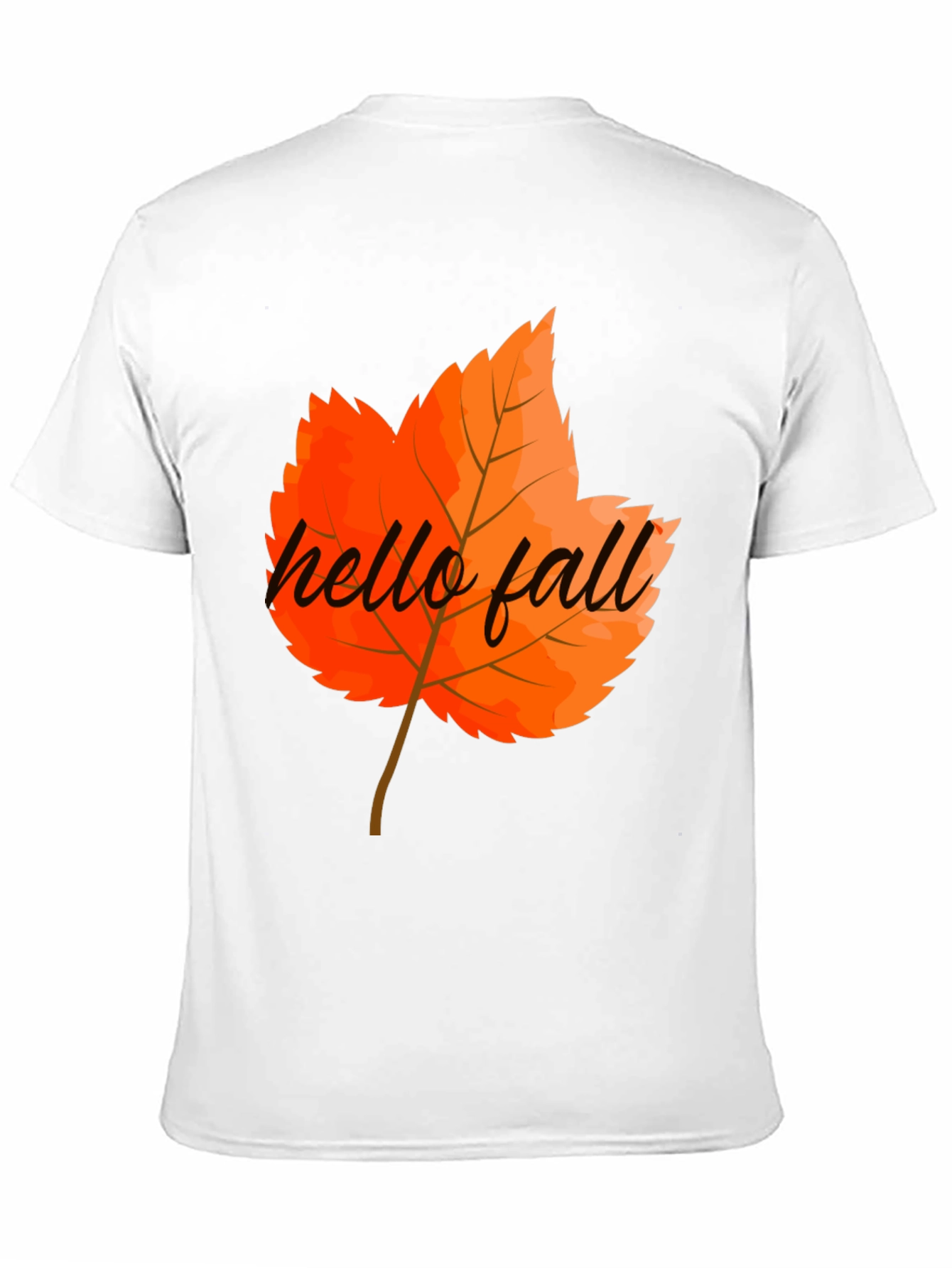 Hello Fall Graphic Tee - Autumn Leaf T-Shirt