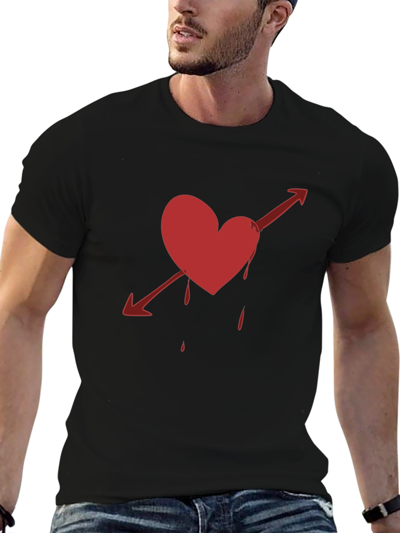 Bleeding Heart Arrow Graphic T-Shirt