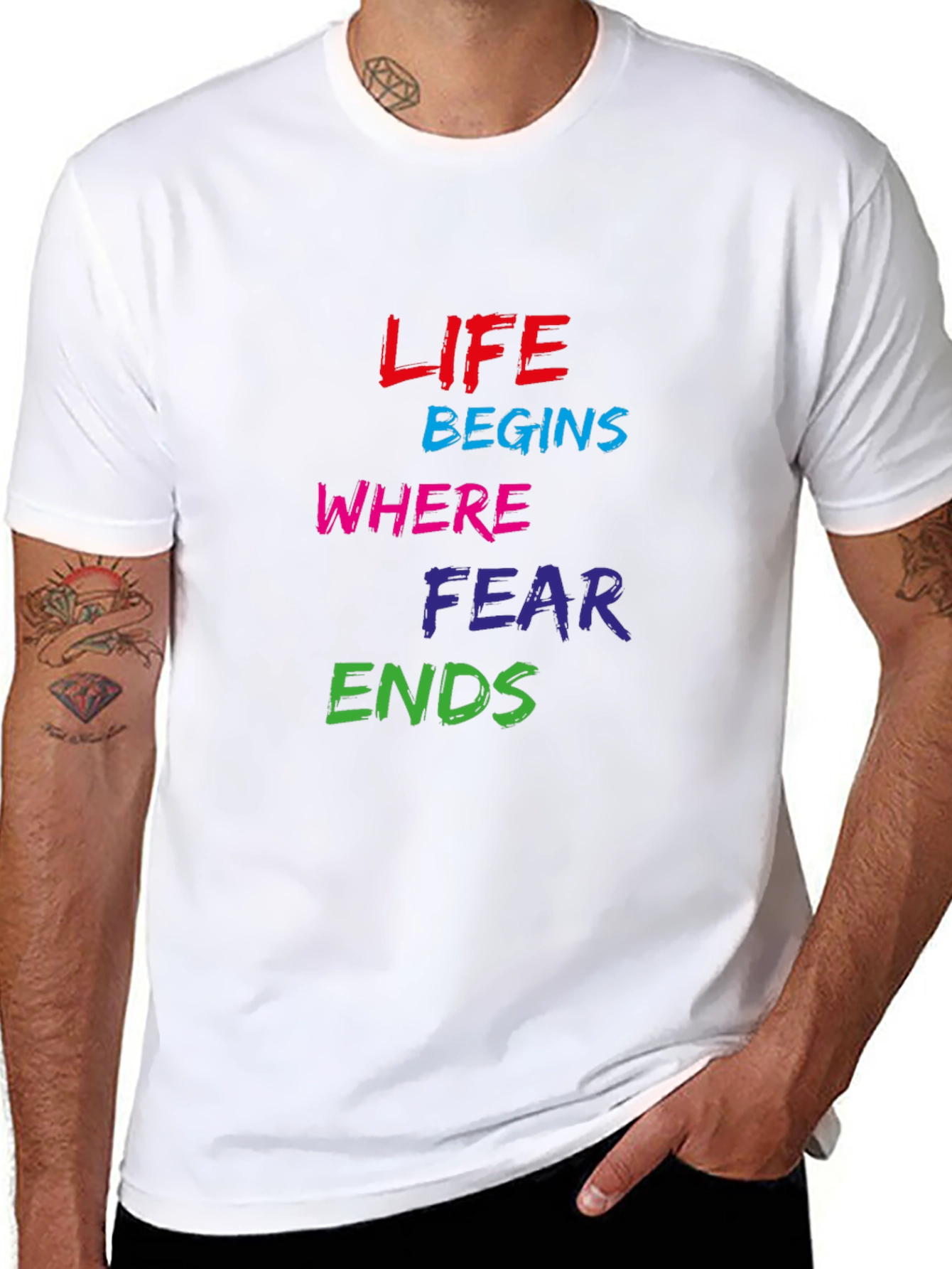 Life Begins Where Fear Ends Graphic Tee