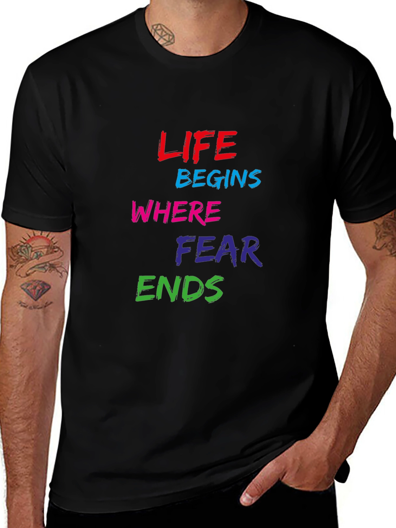 Life Begins Where Fear Ends Graphic Tee