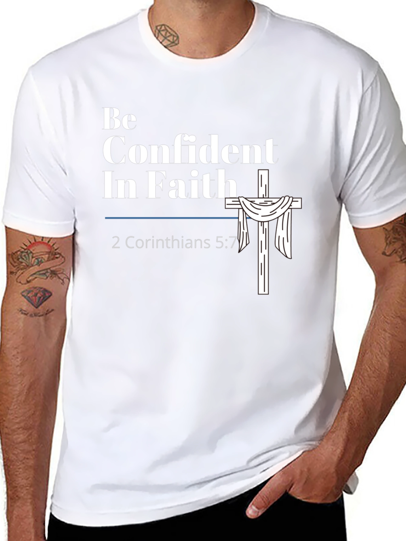 Confident In Faith Christian T-Shirt