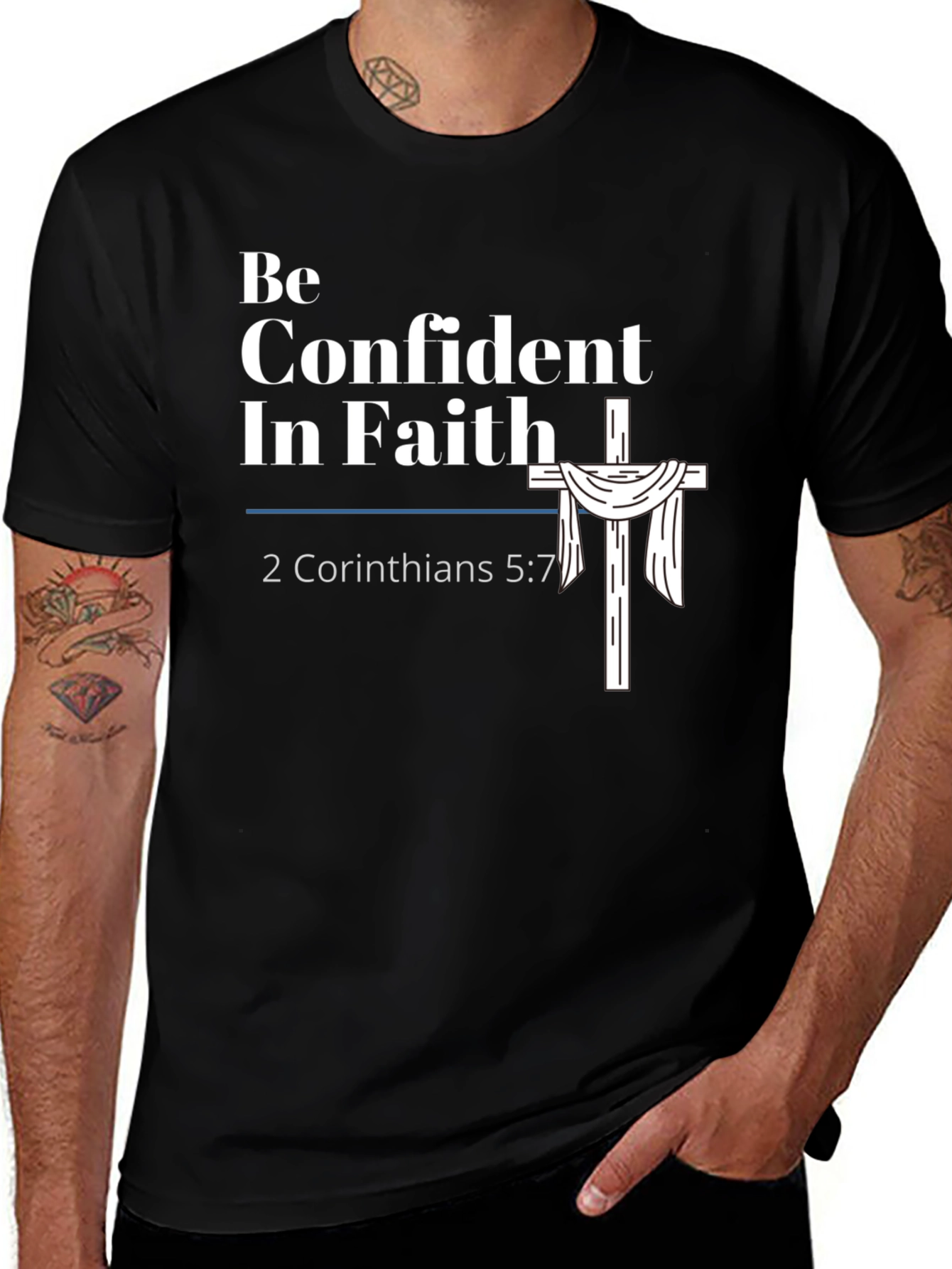 Confident In Faith Christian T-Shirt
