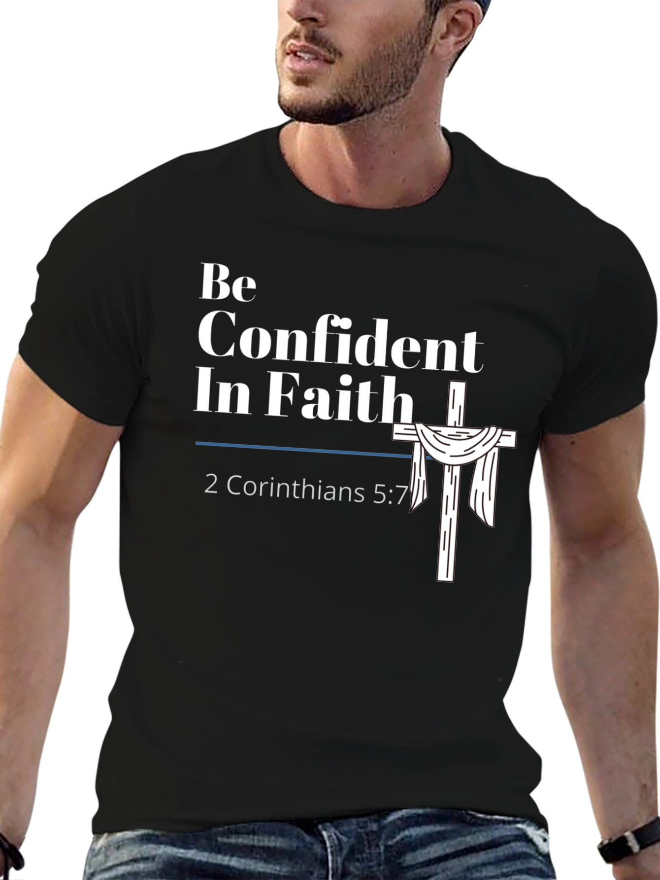 Confident In Faith Christian T-Shirt