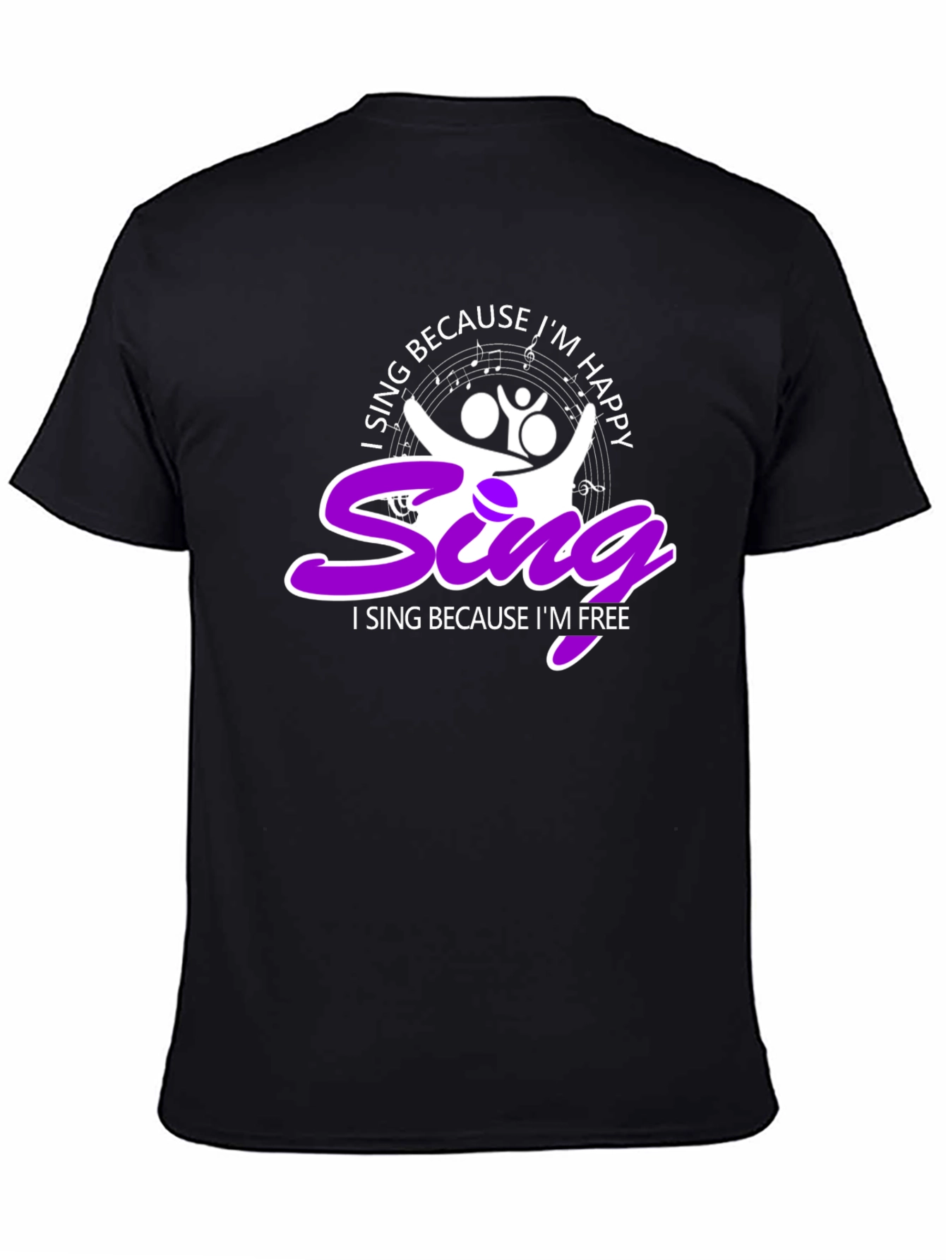 Singing T-Shirt - I Sing Because Im Happy/Free