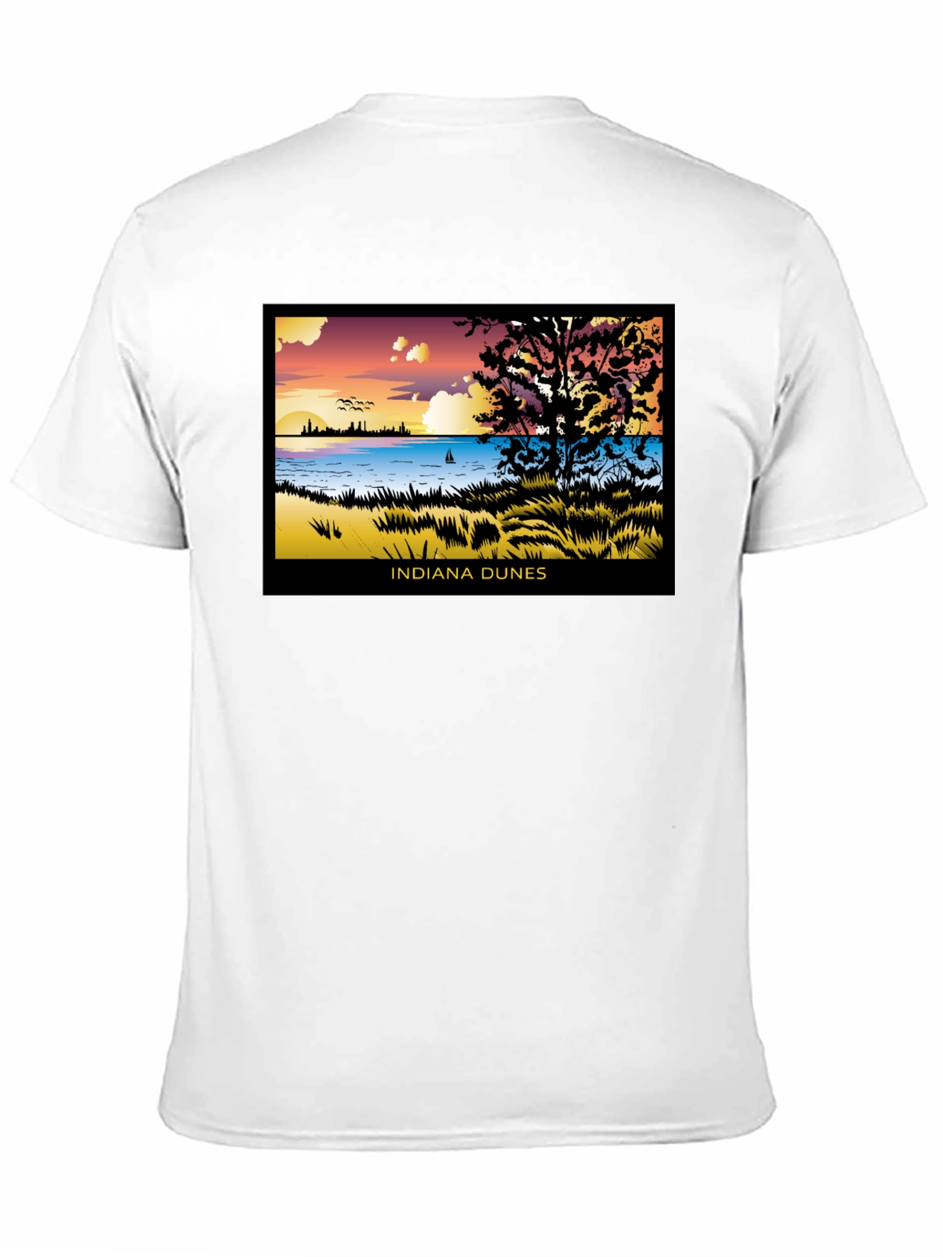 Indiana Dunes Graphic Tee - Lakefront View