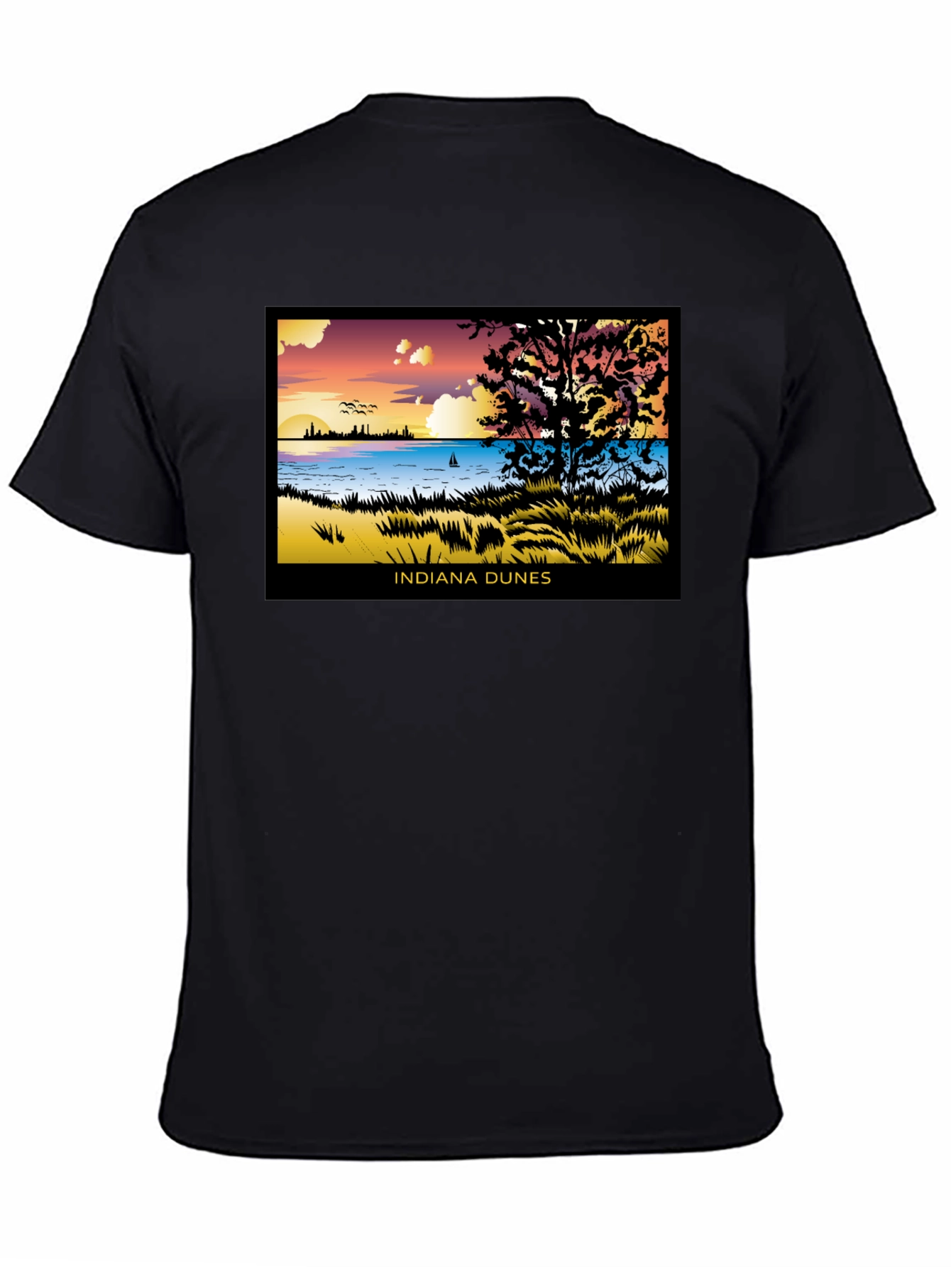 Indiana Dunes Graphic Tee - Lakefront View