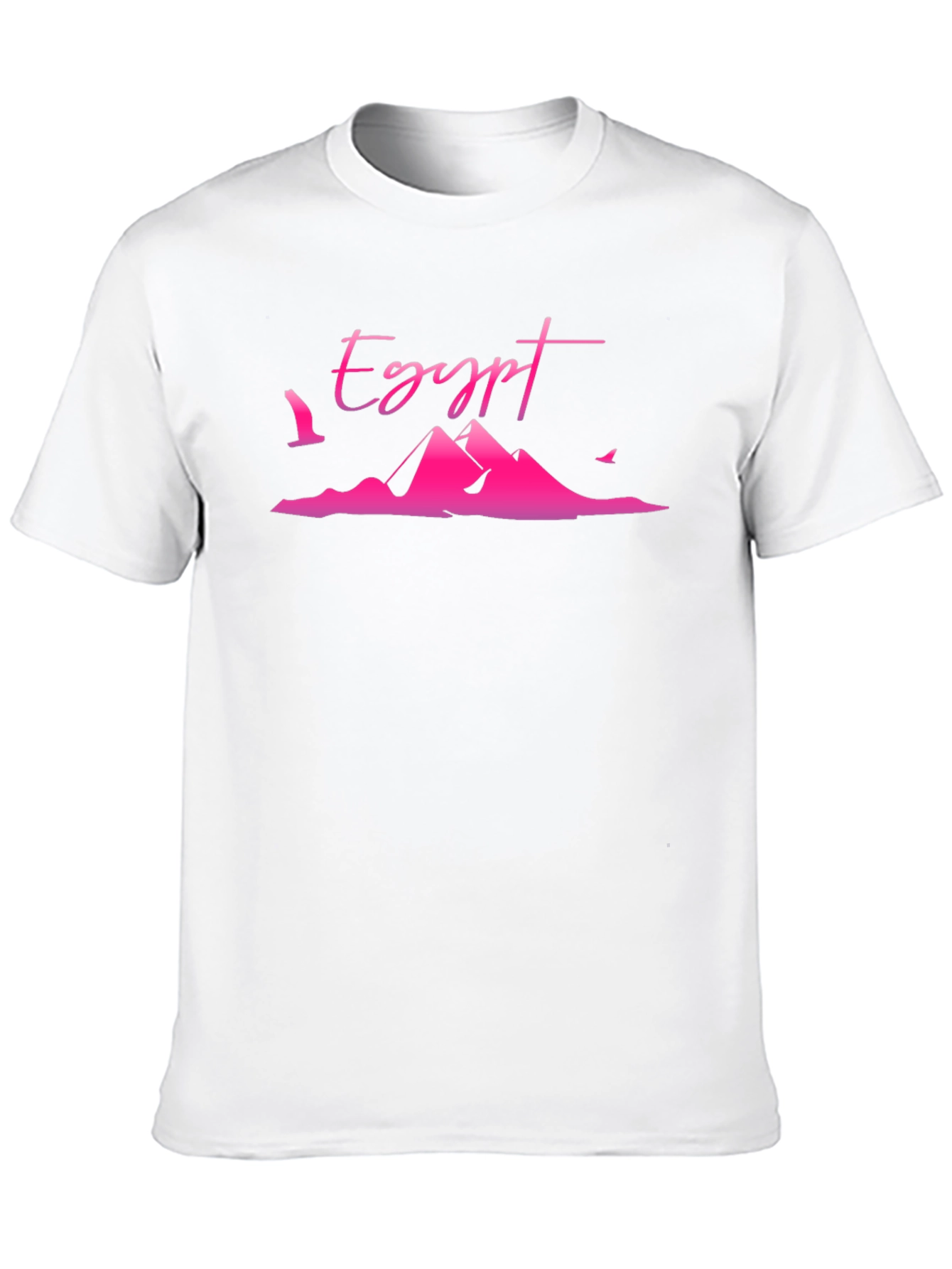 Egypt Pyramid Graphic Tee - Black Cotton T-Shirt