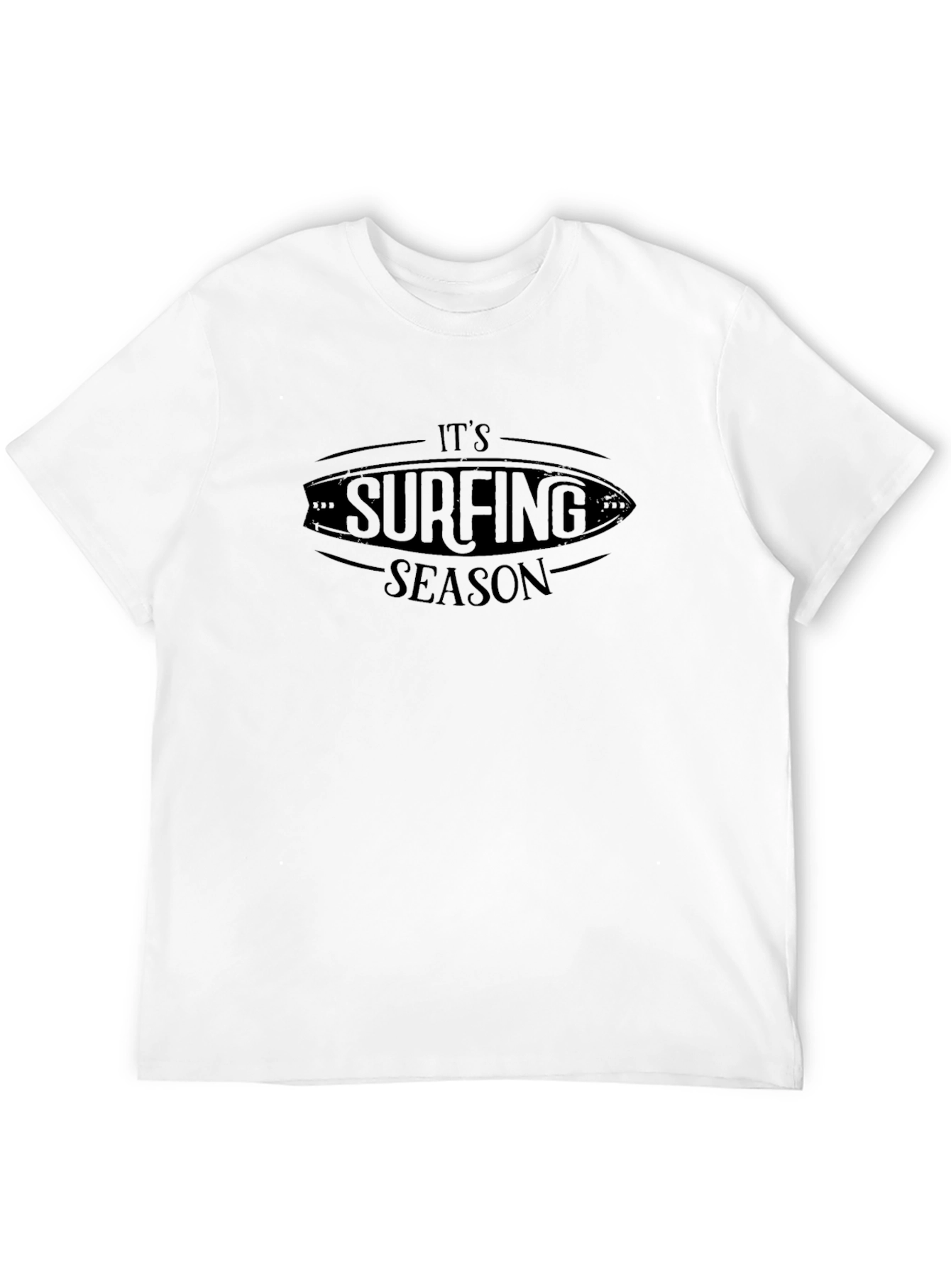 Its Surfing Season Black Graphic Tee