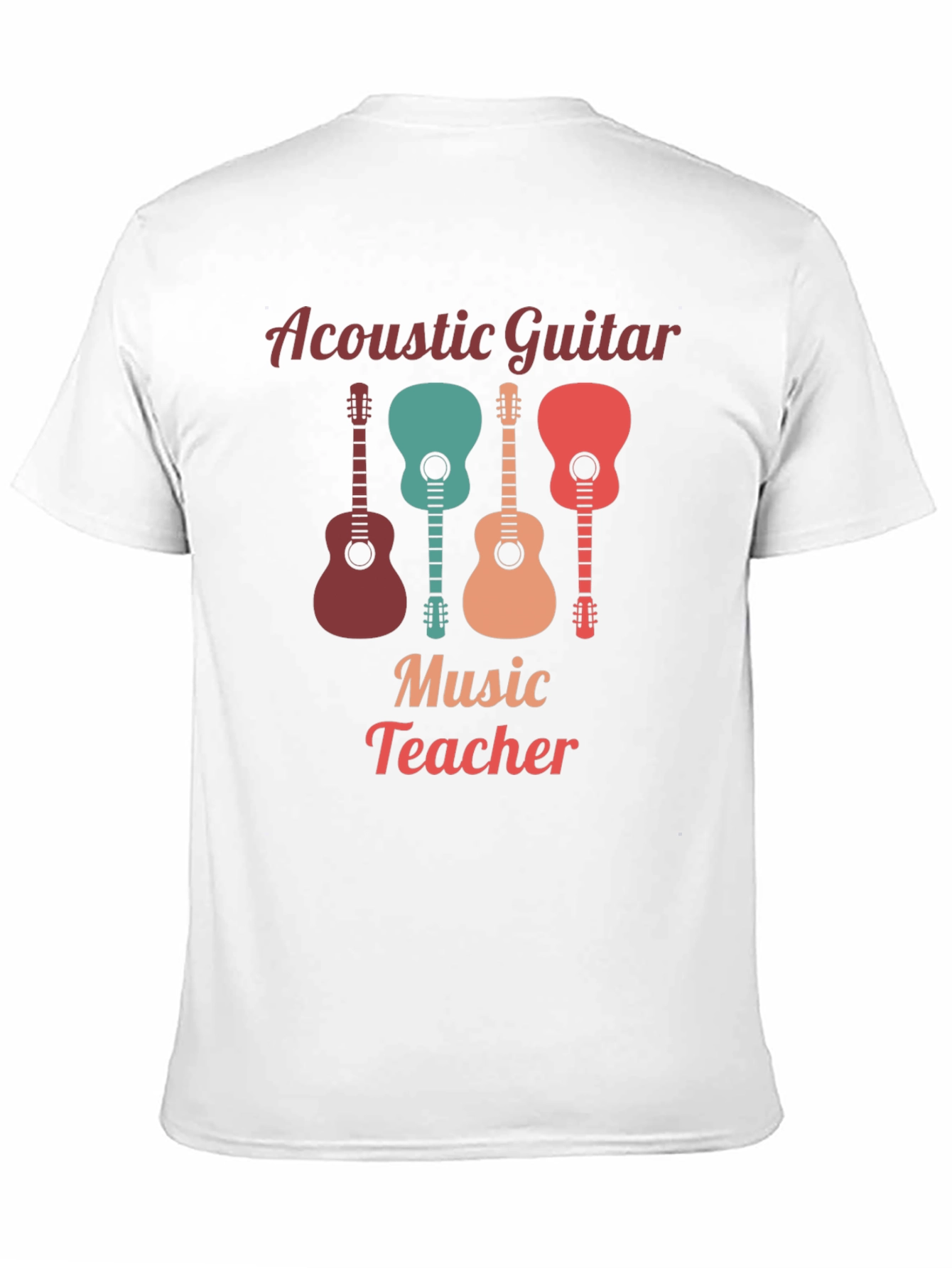 Acoustic Guitar Music Teacher Graphic Tee