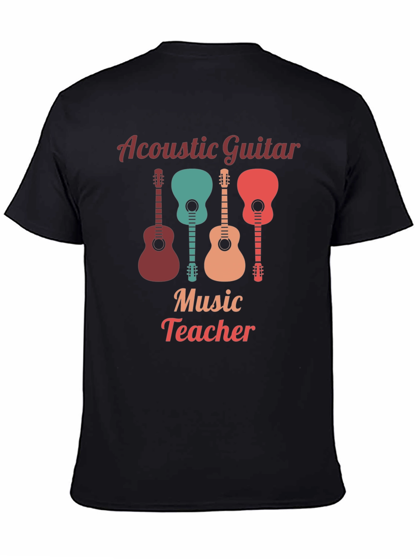 Acoustic Guitar Music Teacher Graphic Tee