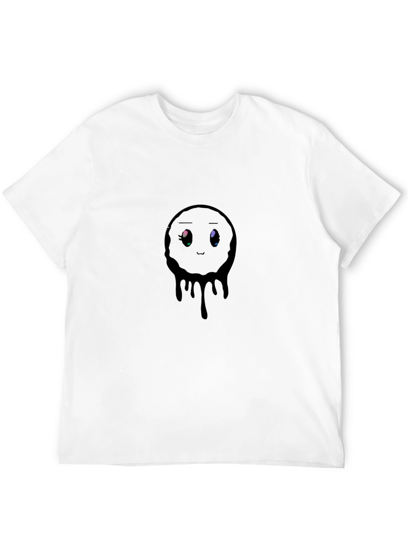 Melting Emotion Graphic Black T-Shirt