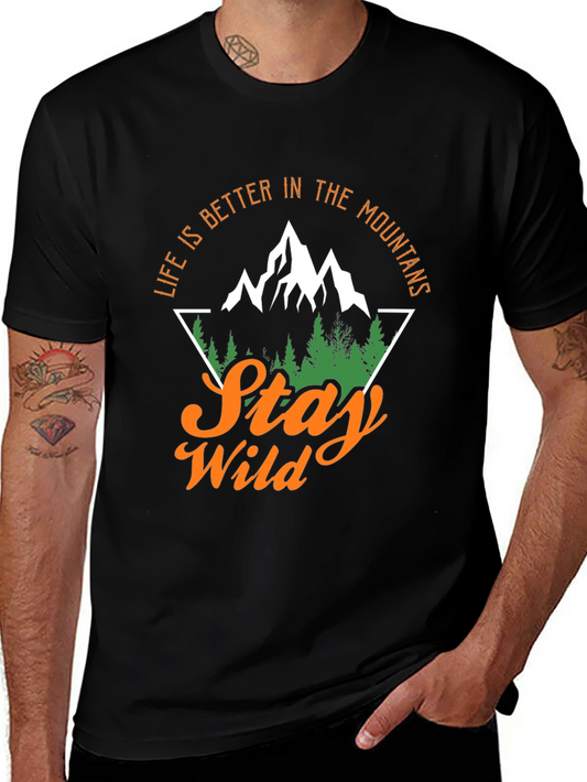 Stay Wild Mountains Graphic Tee
