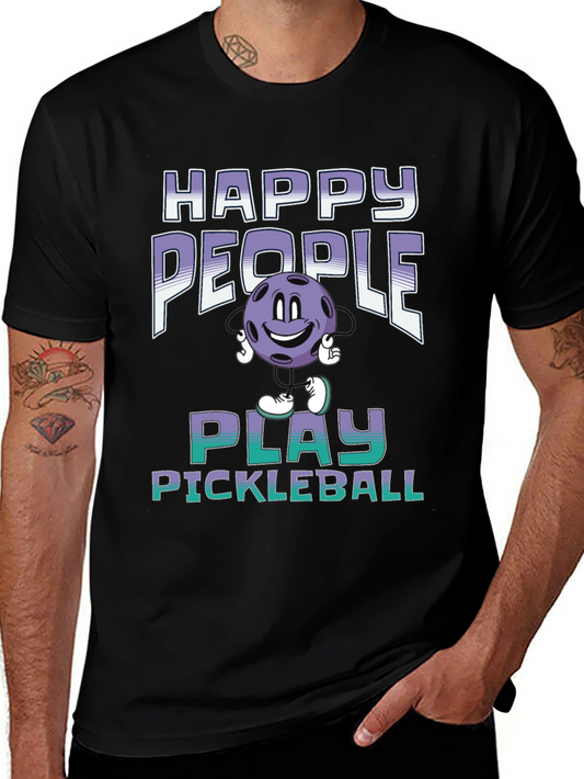 Happy People Play Pickleball T-Shirt
