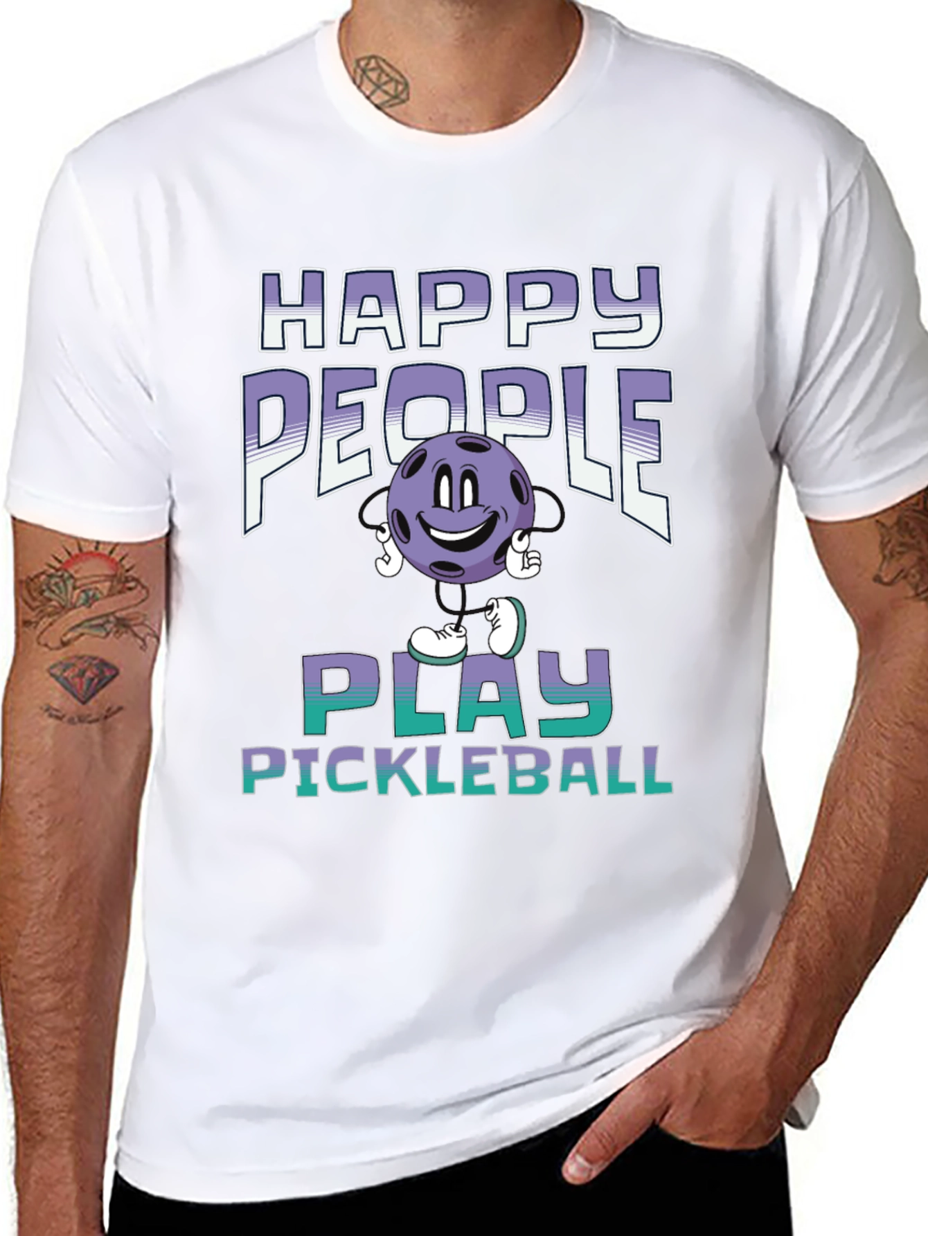 Happy People Play Pickleball T-Shirt