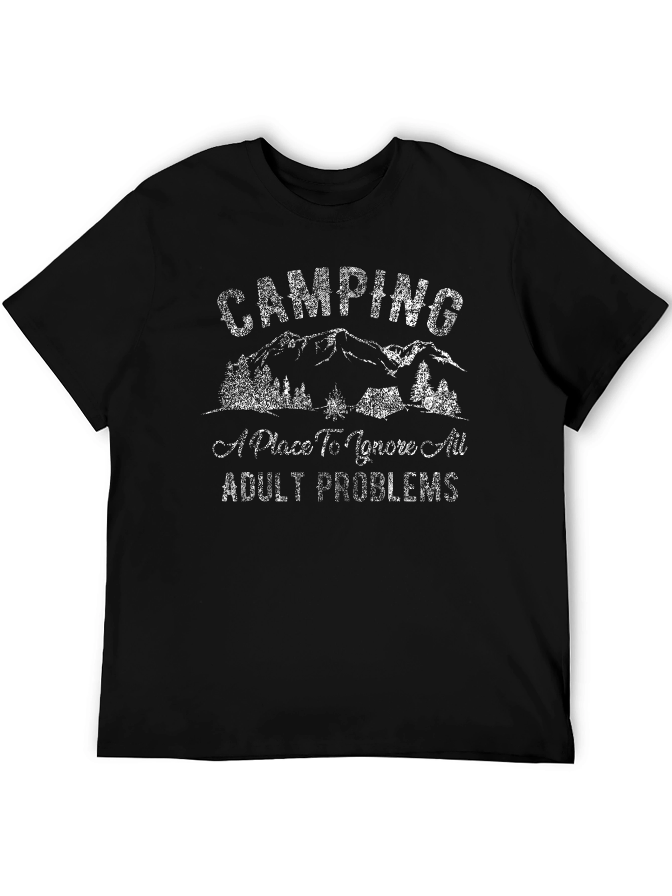 Camping Adult Problems Graphic Tee