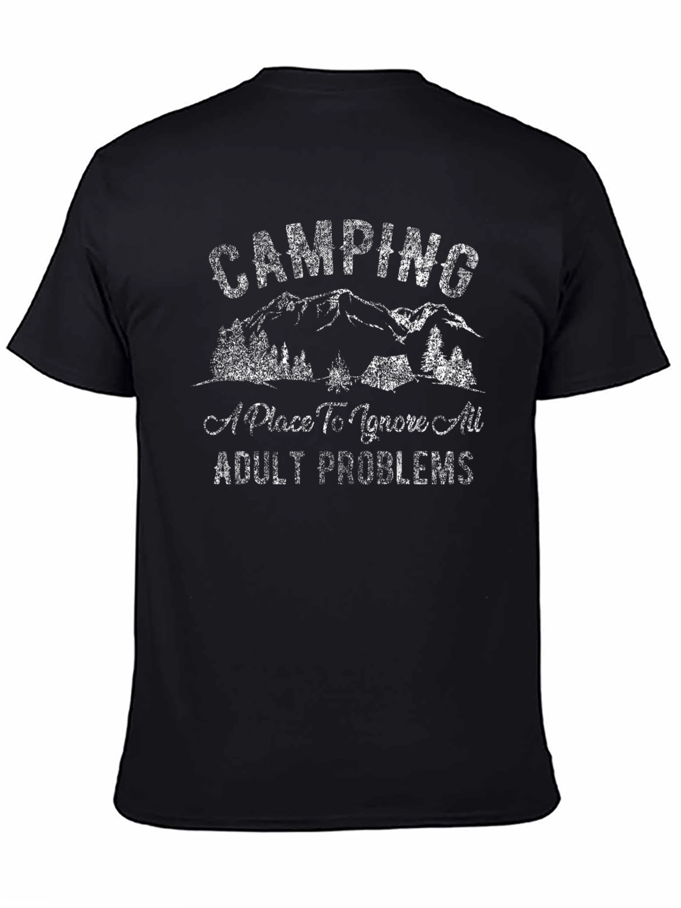 Camping Adult Problems Graphic Tee