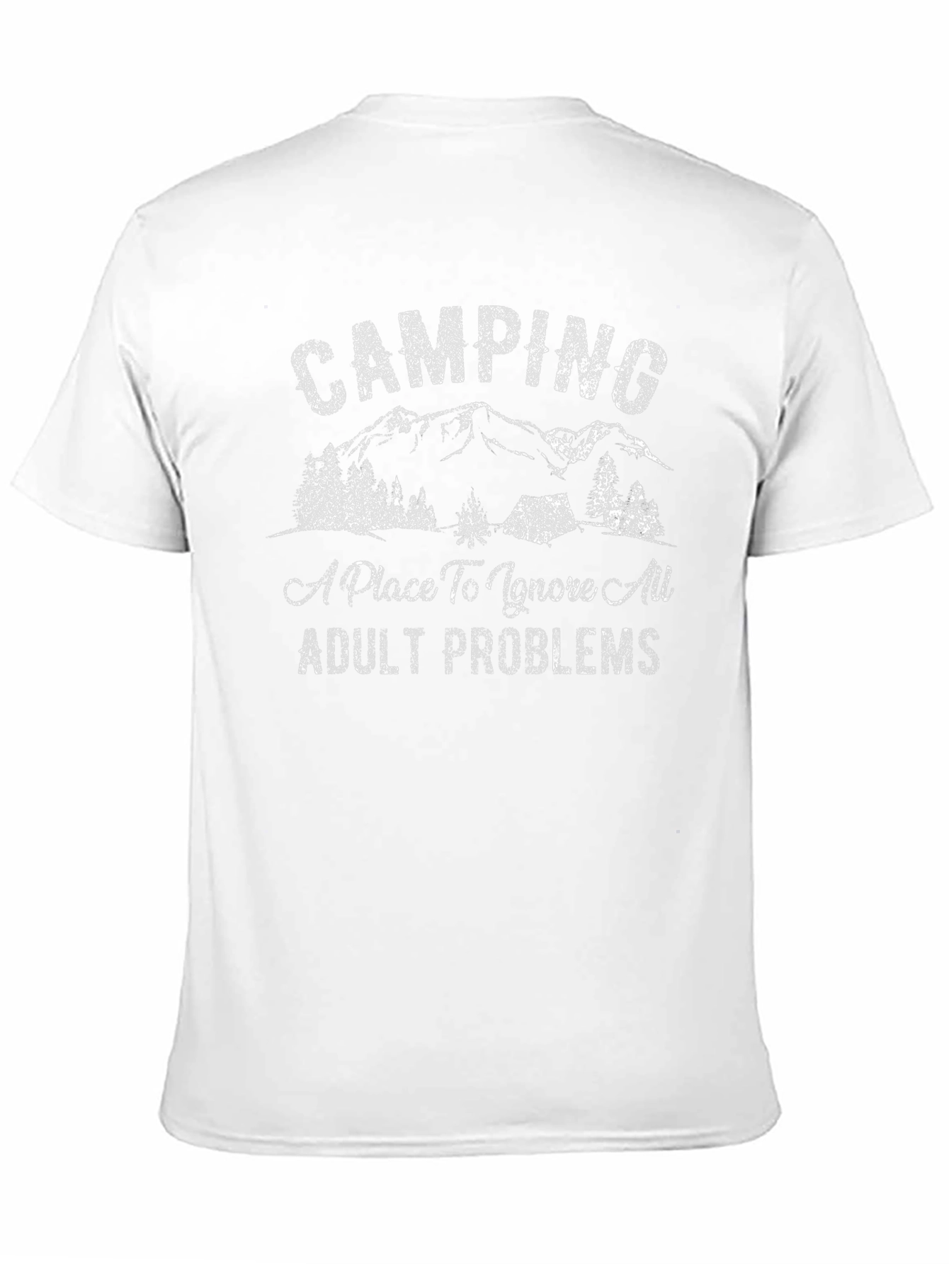 Camping Adult Problems Graphic Tee