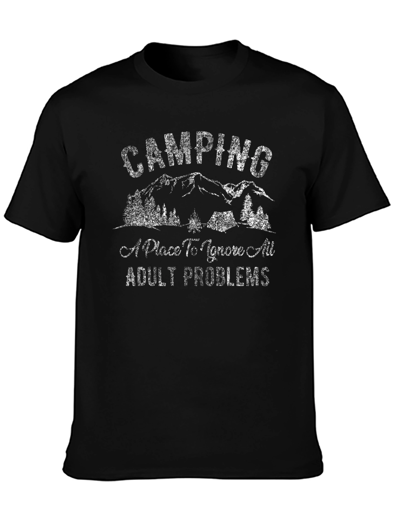 Camping Adult Problems Graphic Tee