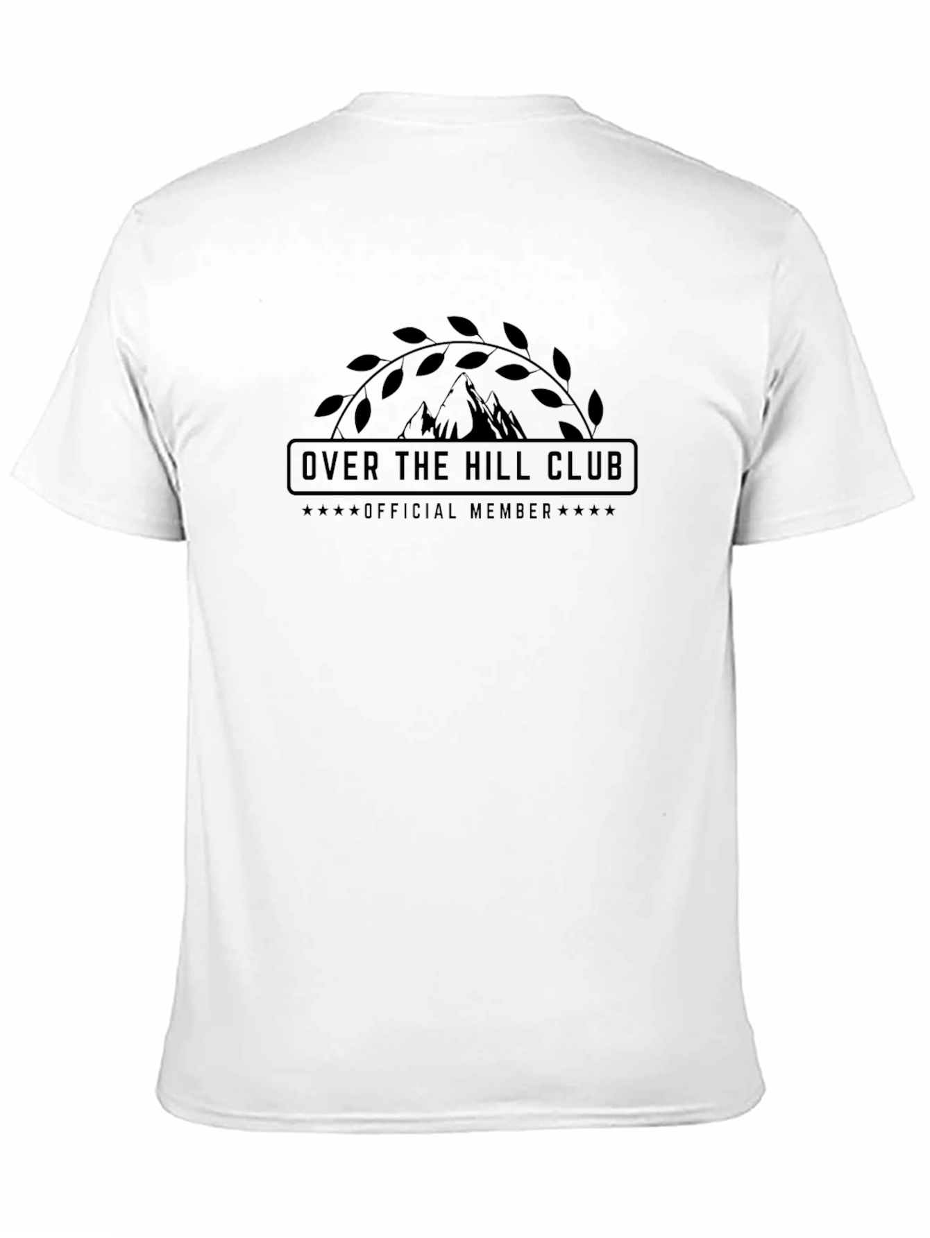 Over The Hill Club Official Member Black Tee