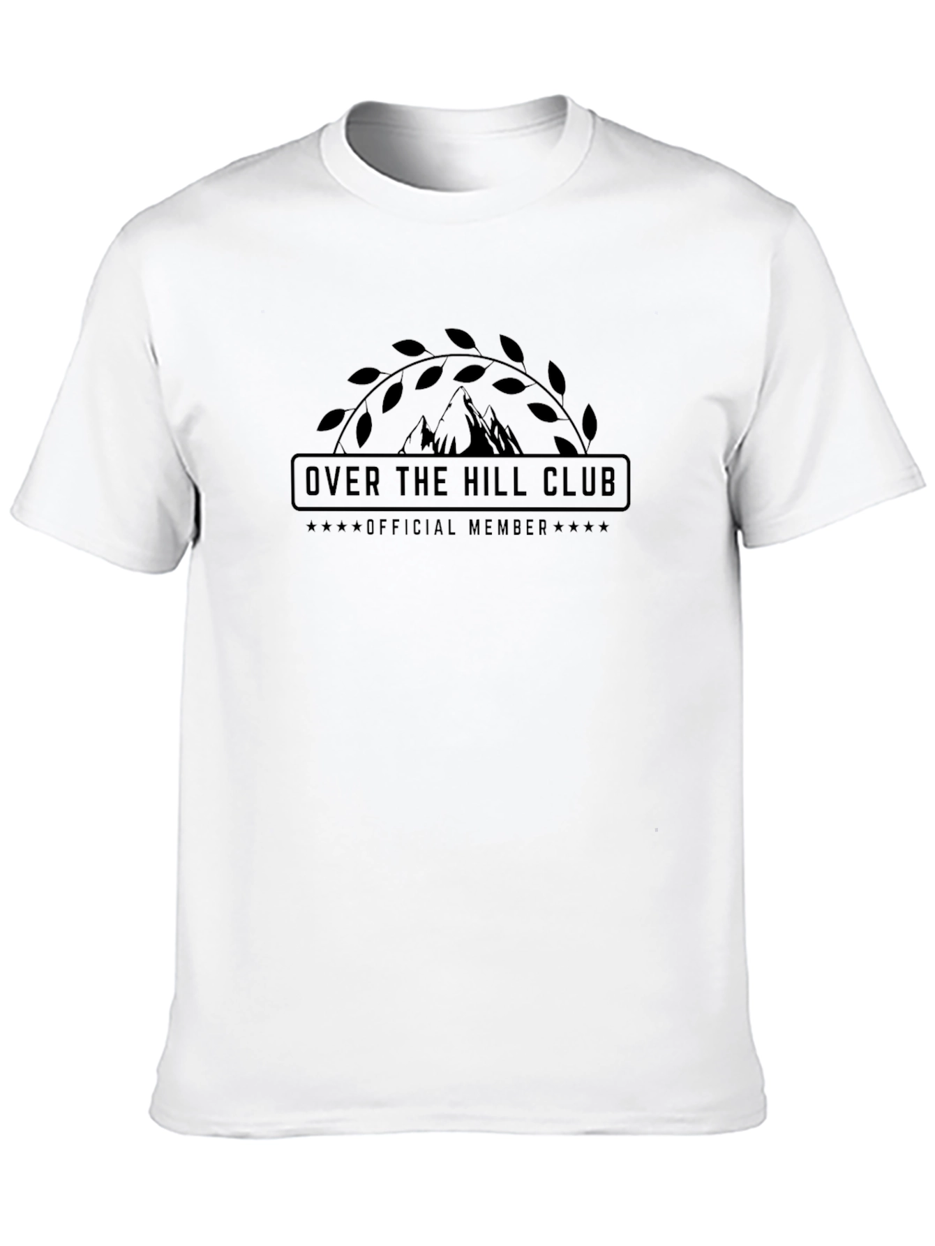 Over The Hill Club Official Member Black Tee