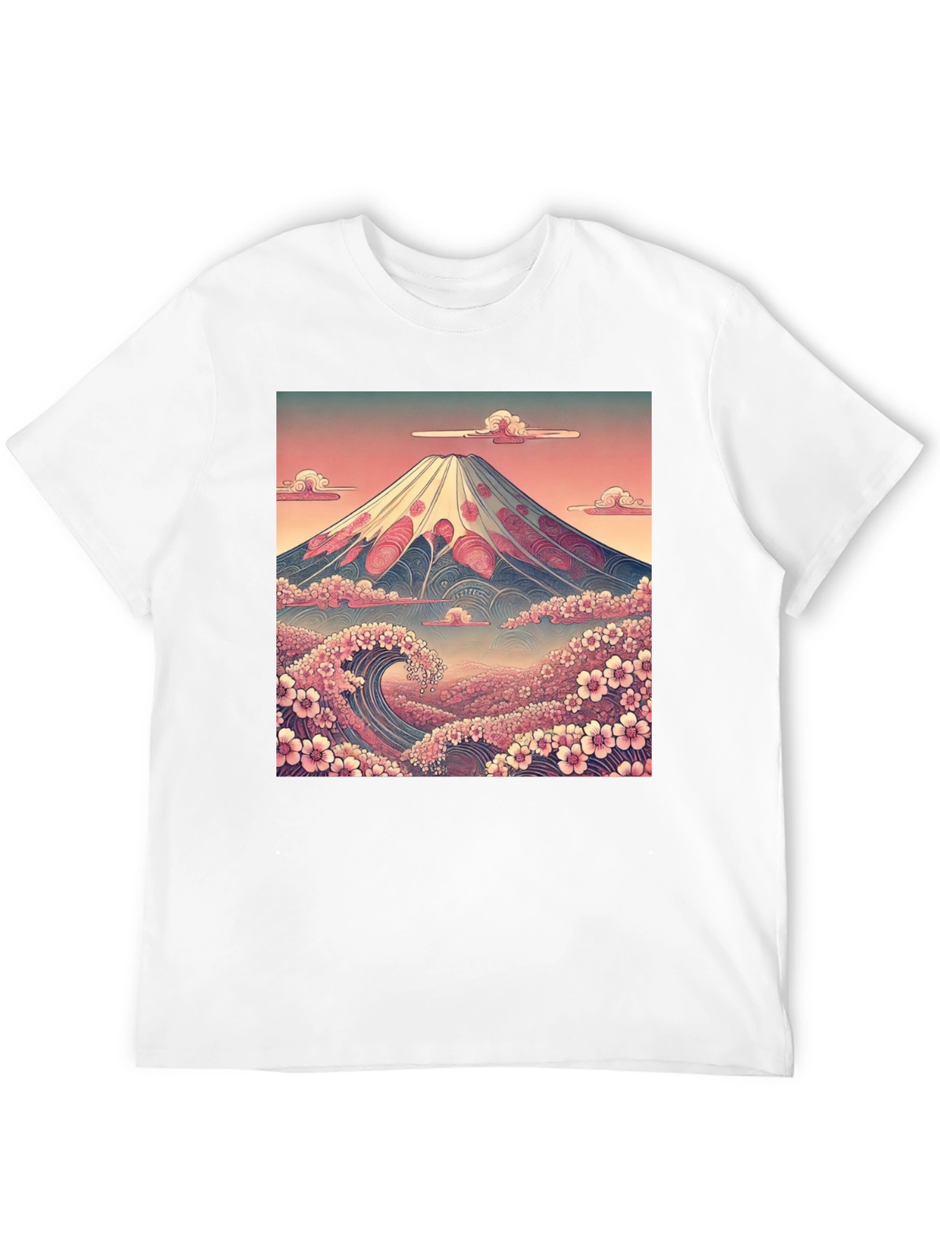 Mount Fuji Wave Graphic Tee