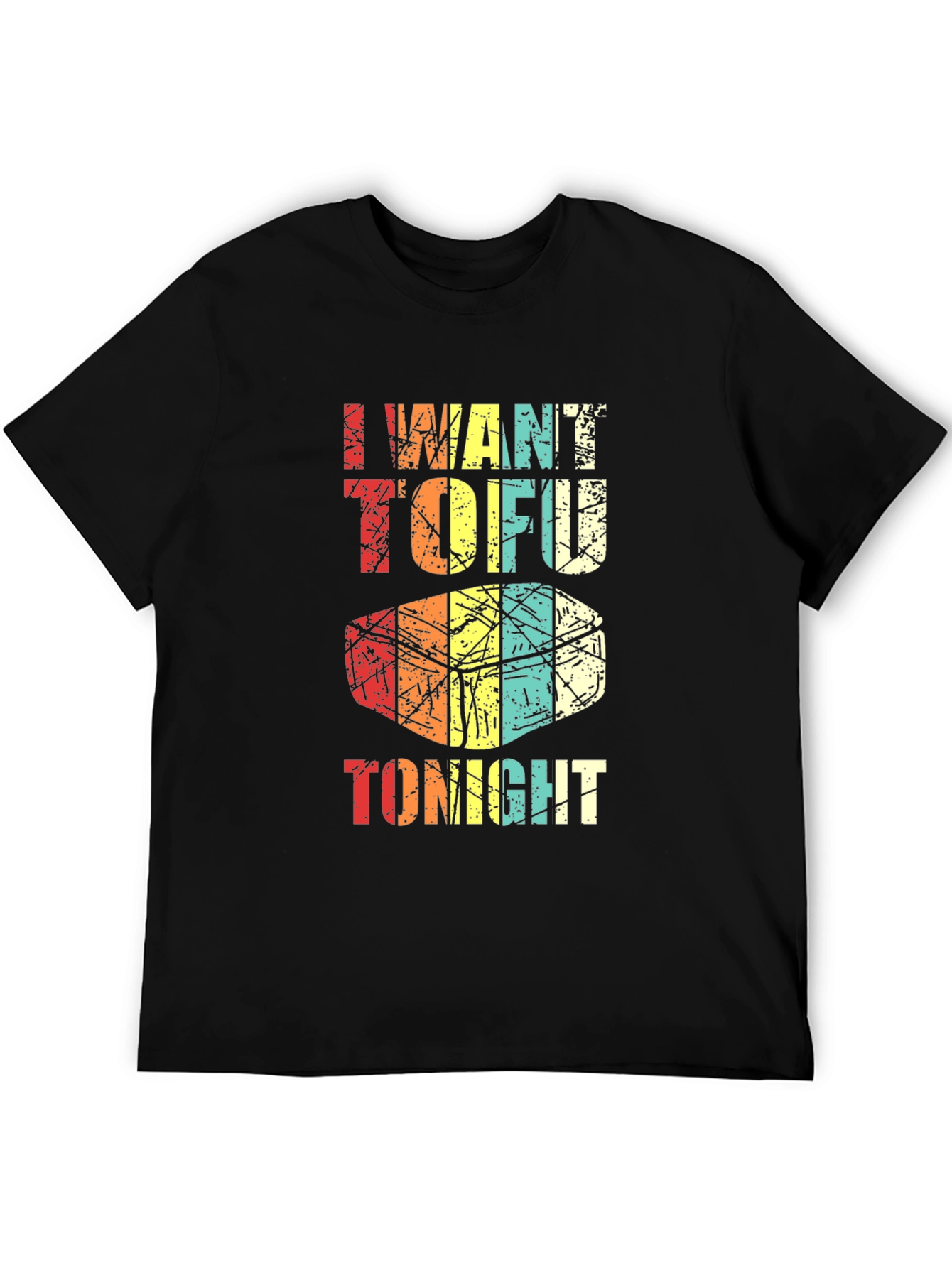 I Want Tofu Tonight Graphic Tee - Black