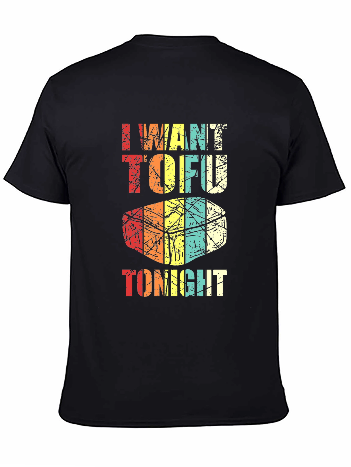I Want Tofu Tonight Graphic Tee - Black