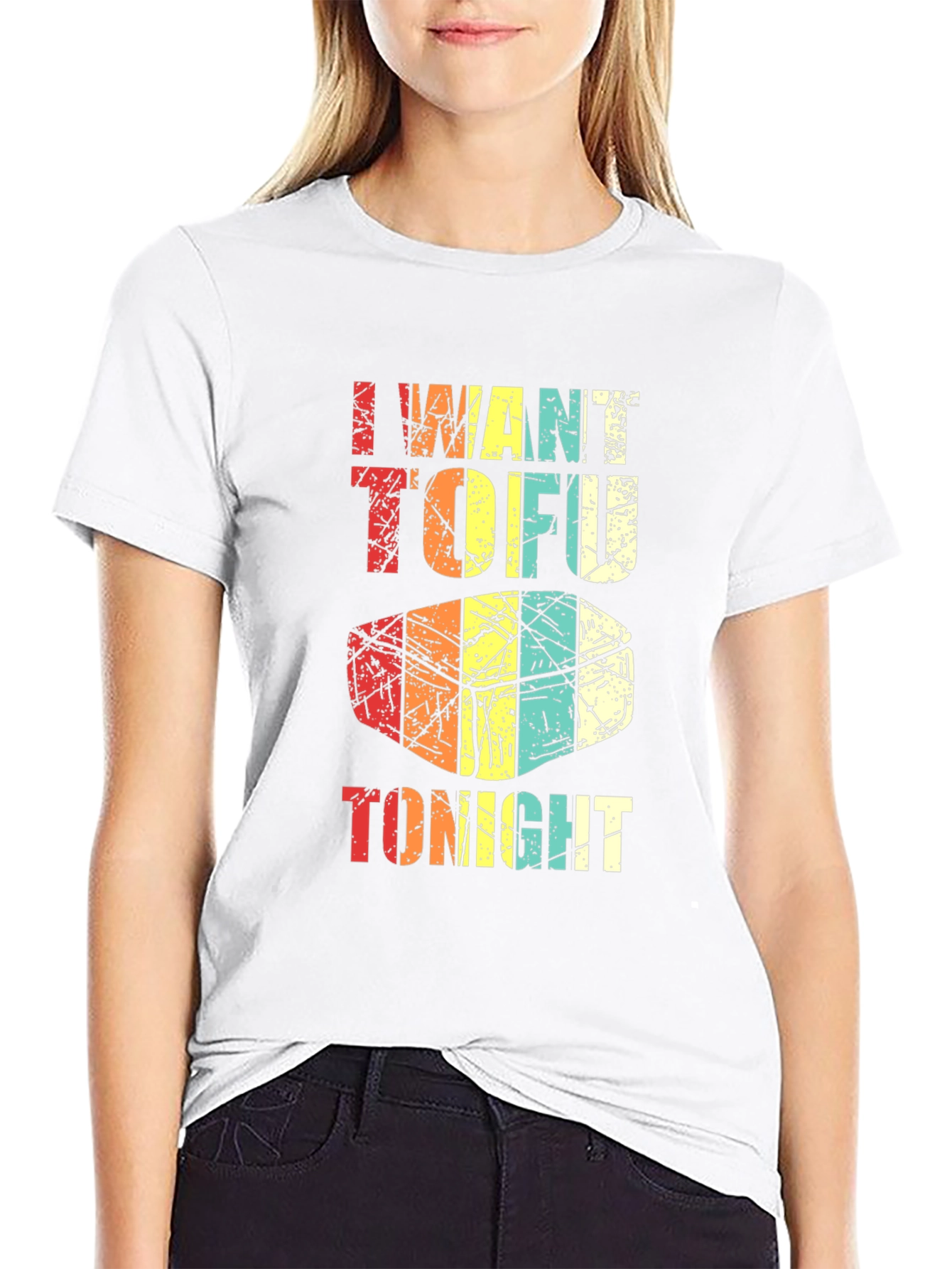 I Want Tofu Tonight Graphic Tee - Black