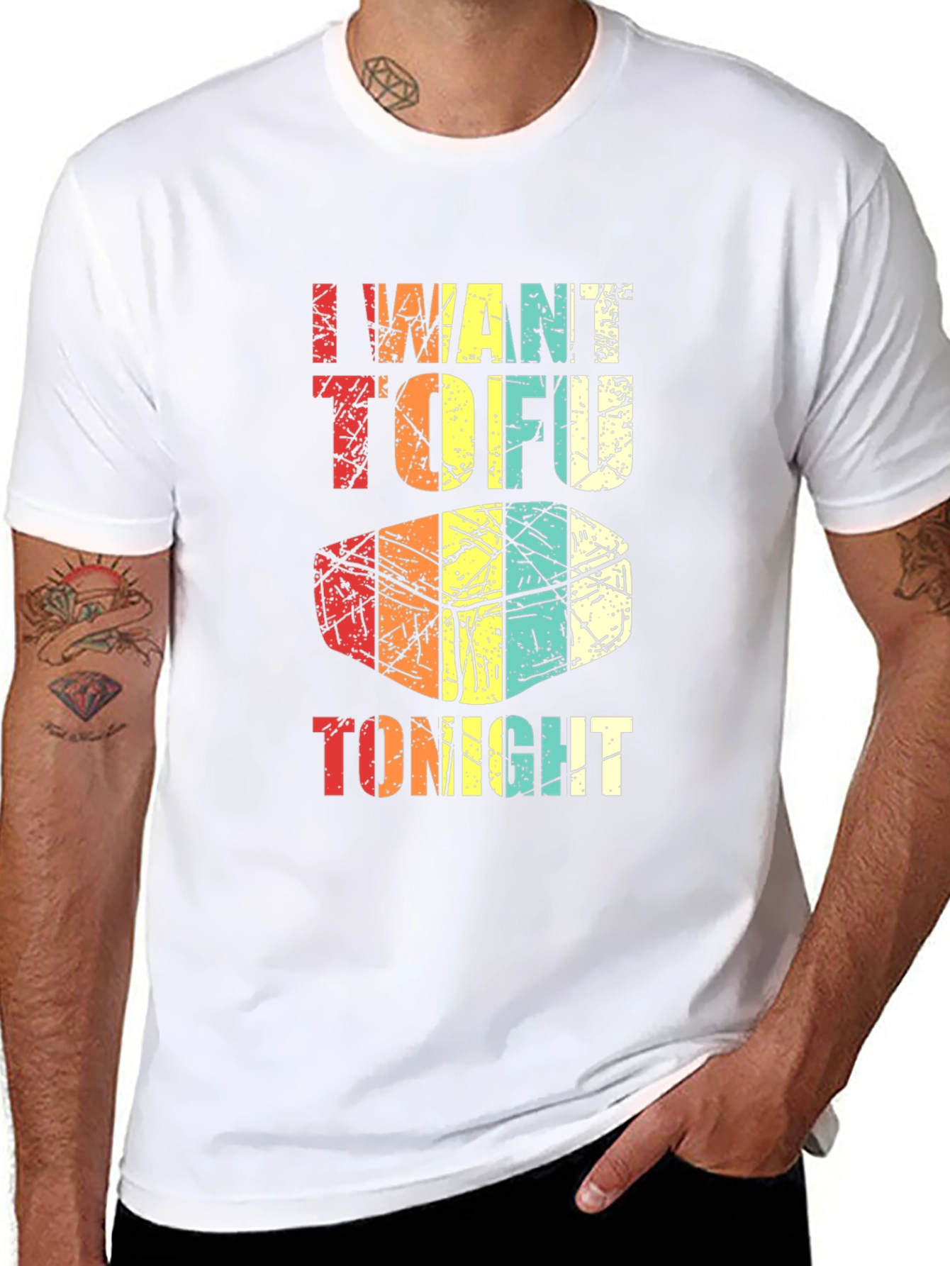 I Want Tofu Tonight Graphic Tee - Black