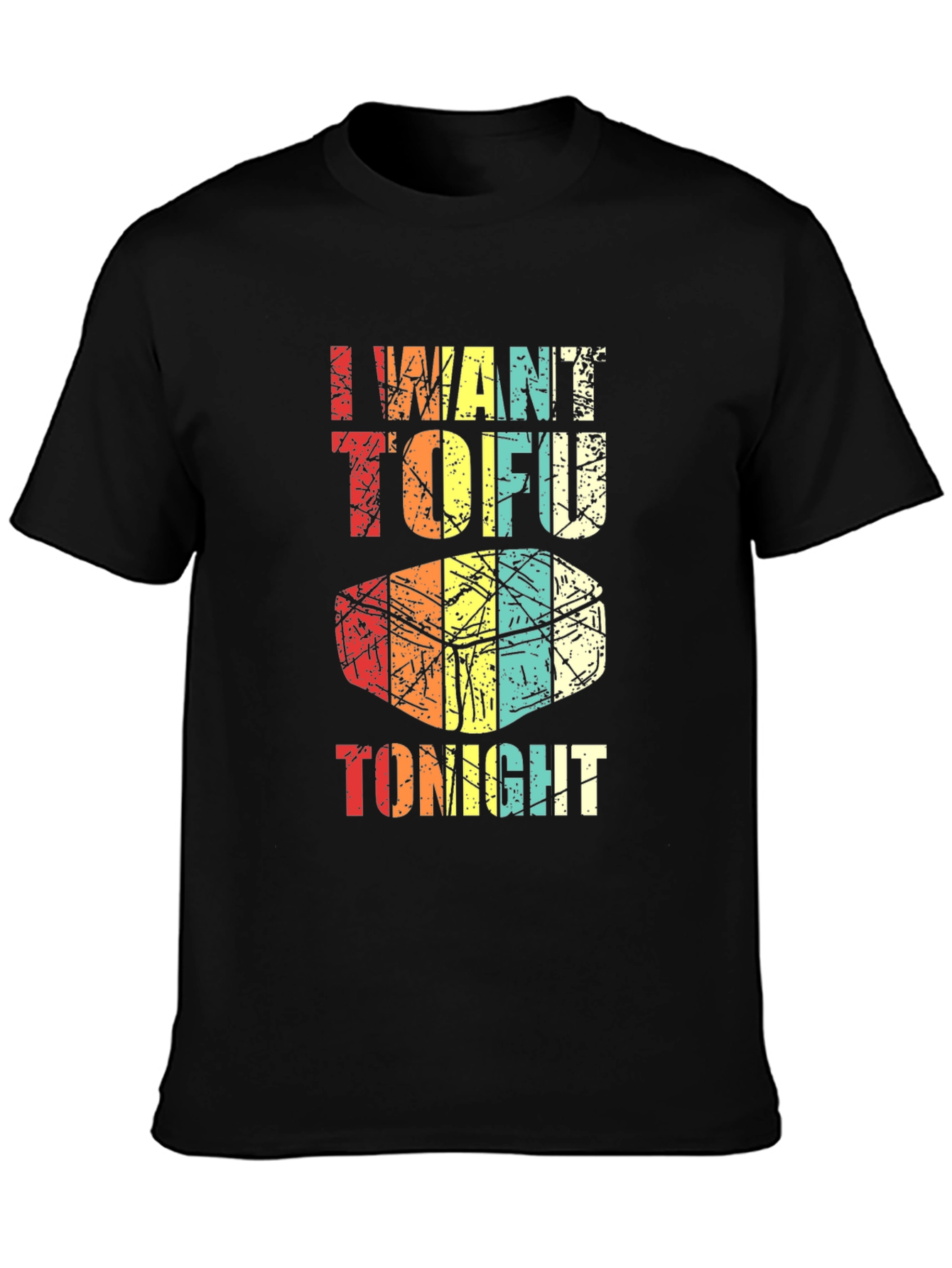 I Want Tofu Tonight Graphic Tee - Black