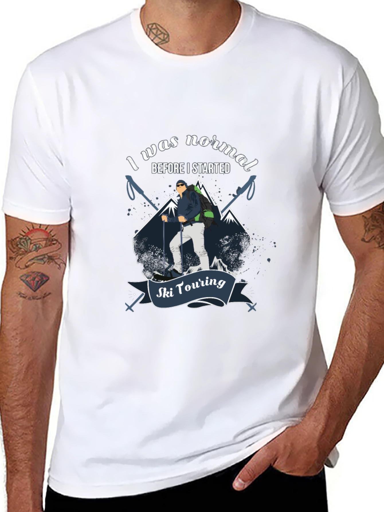 Ski Touring T-Shirt: I Was Normal