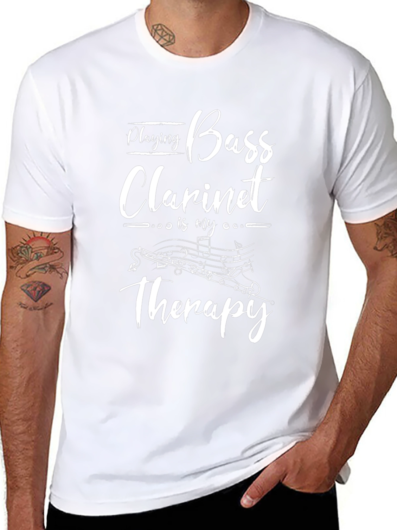 Bass Clarinet Therapy T-Shirt - Musician Gift