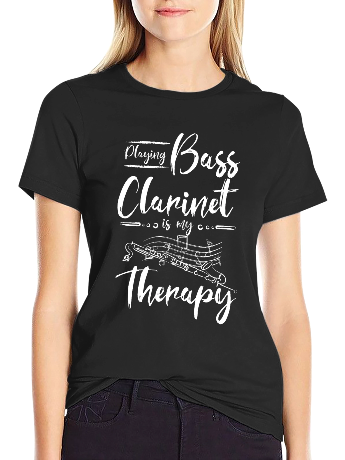 Bass Clarinet Therapy T-Shirt - Musician Gift