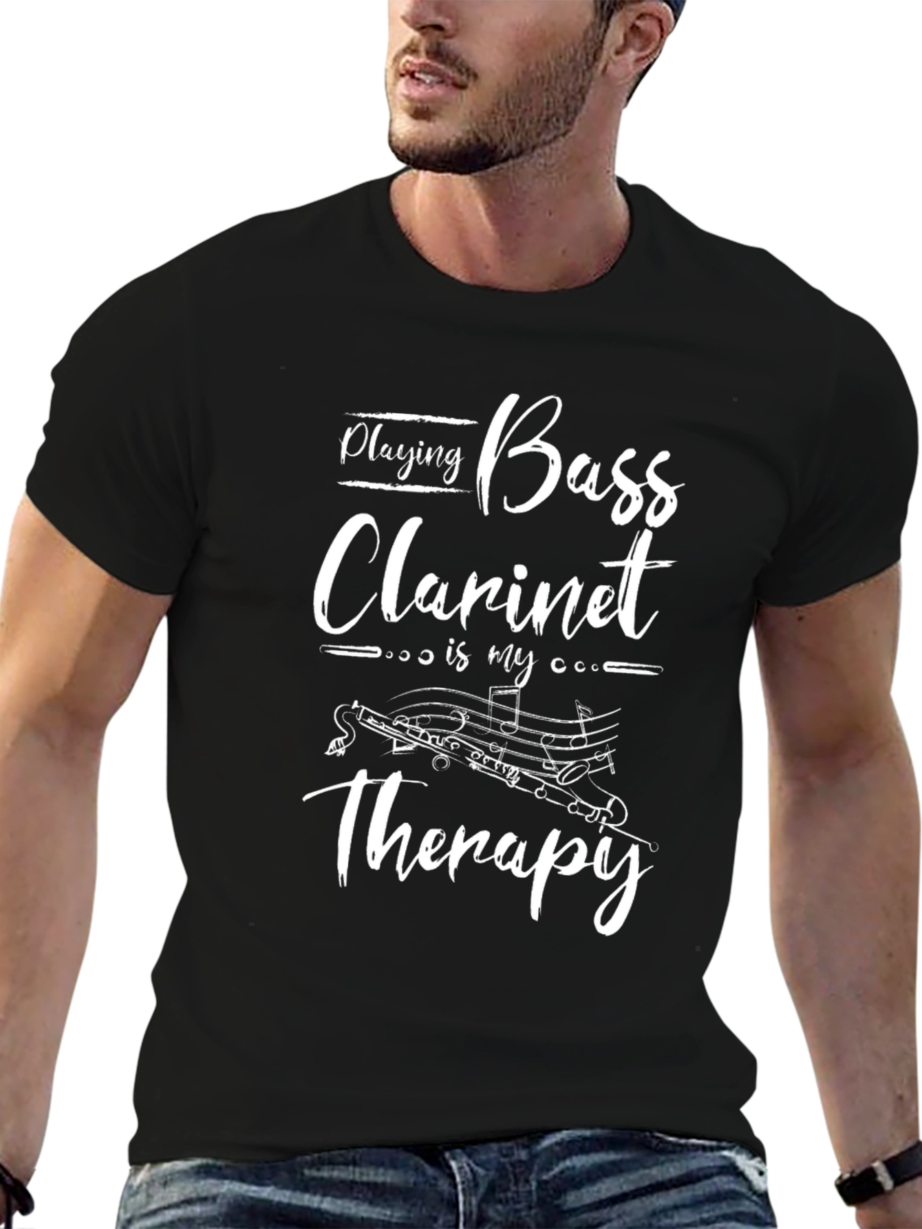 Bass Clarinet Therapy T-Shirt - Musician Gift