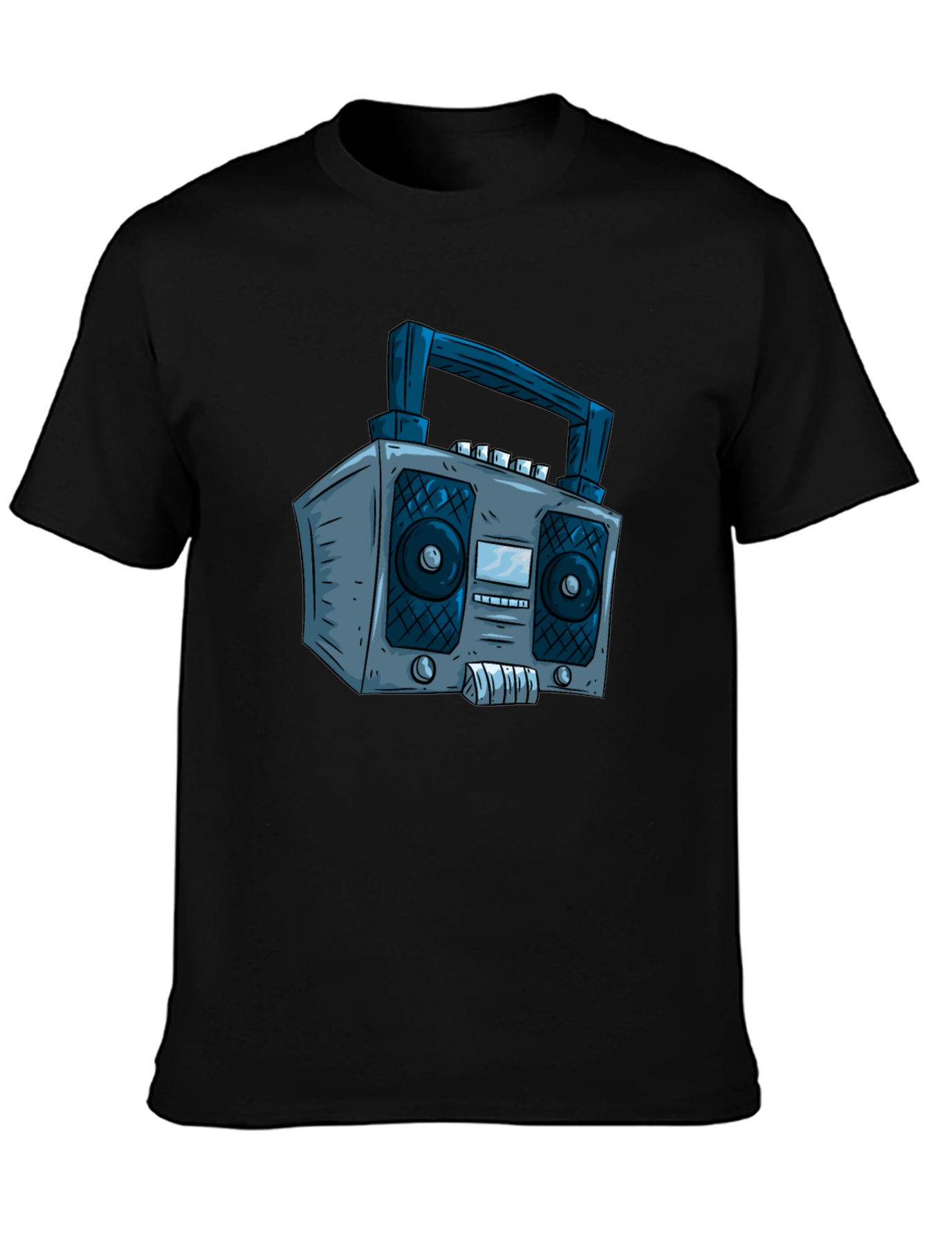 Retro Boombox Graphic Tee - Classic Cool