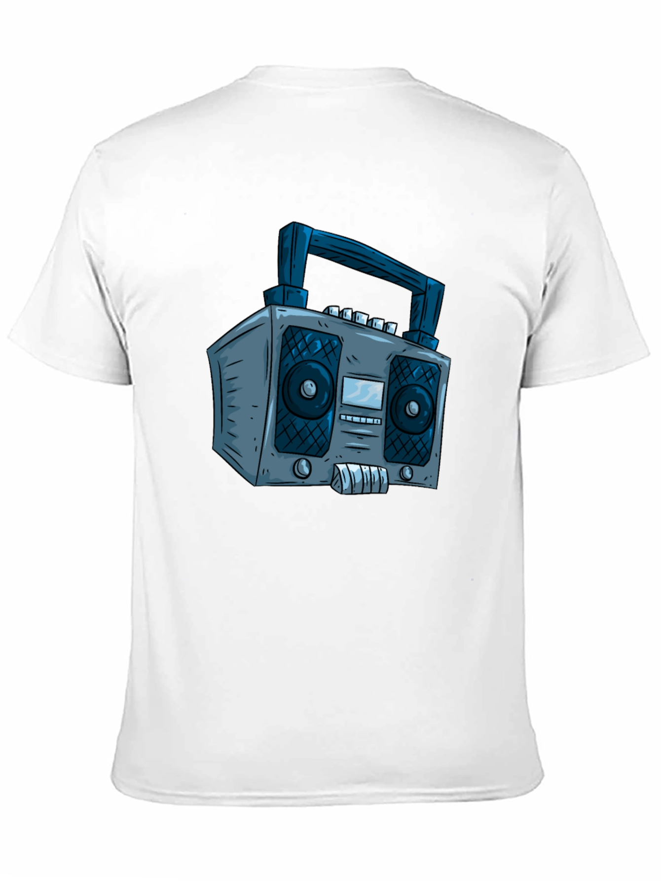 Retro Boombox Graphic Tee - Classic Cool
