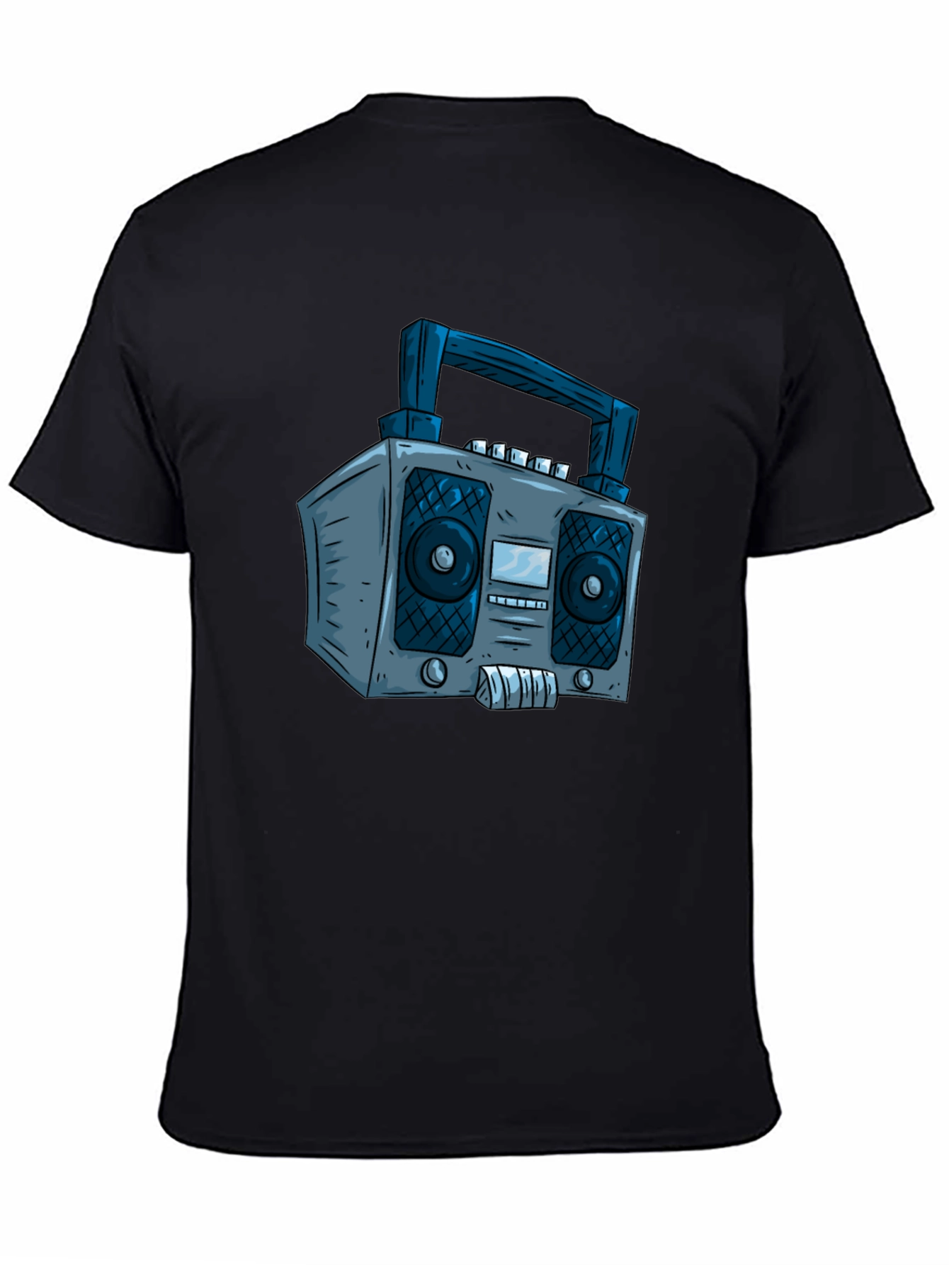Retro Boombox Graphic Tee - Classic Cool