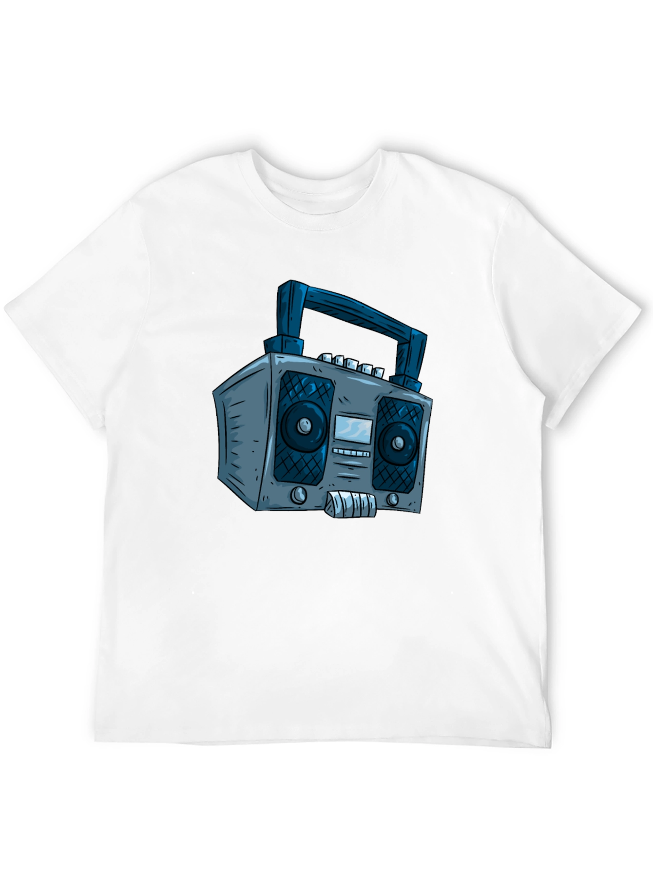 Retro Boombox Graphic Tee - Classic Cool